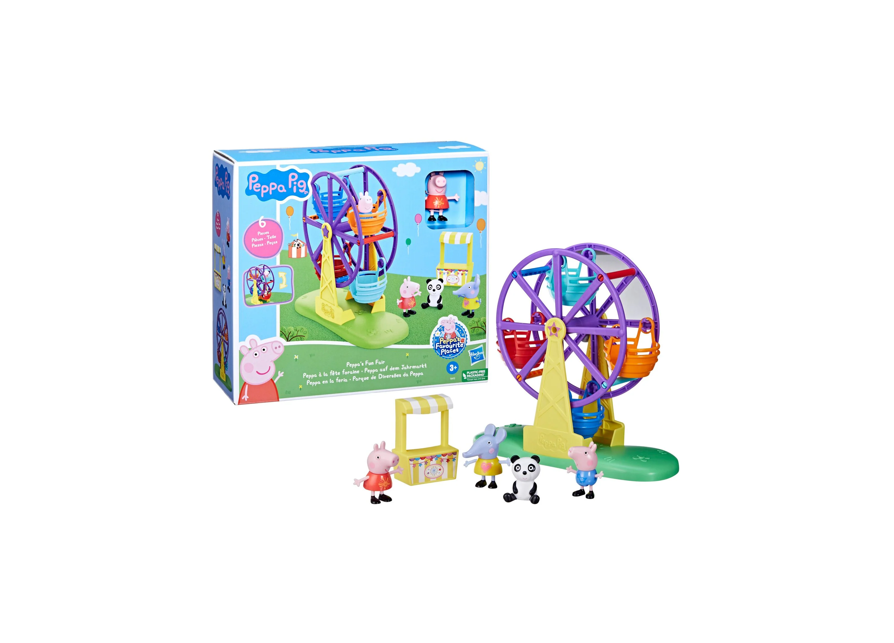 Peppa Pig Peppa's Fun Fair Playset with Spinning Ferris Wheel - Image 5