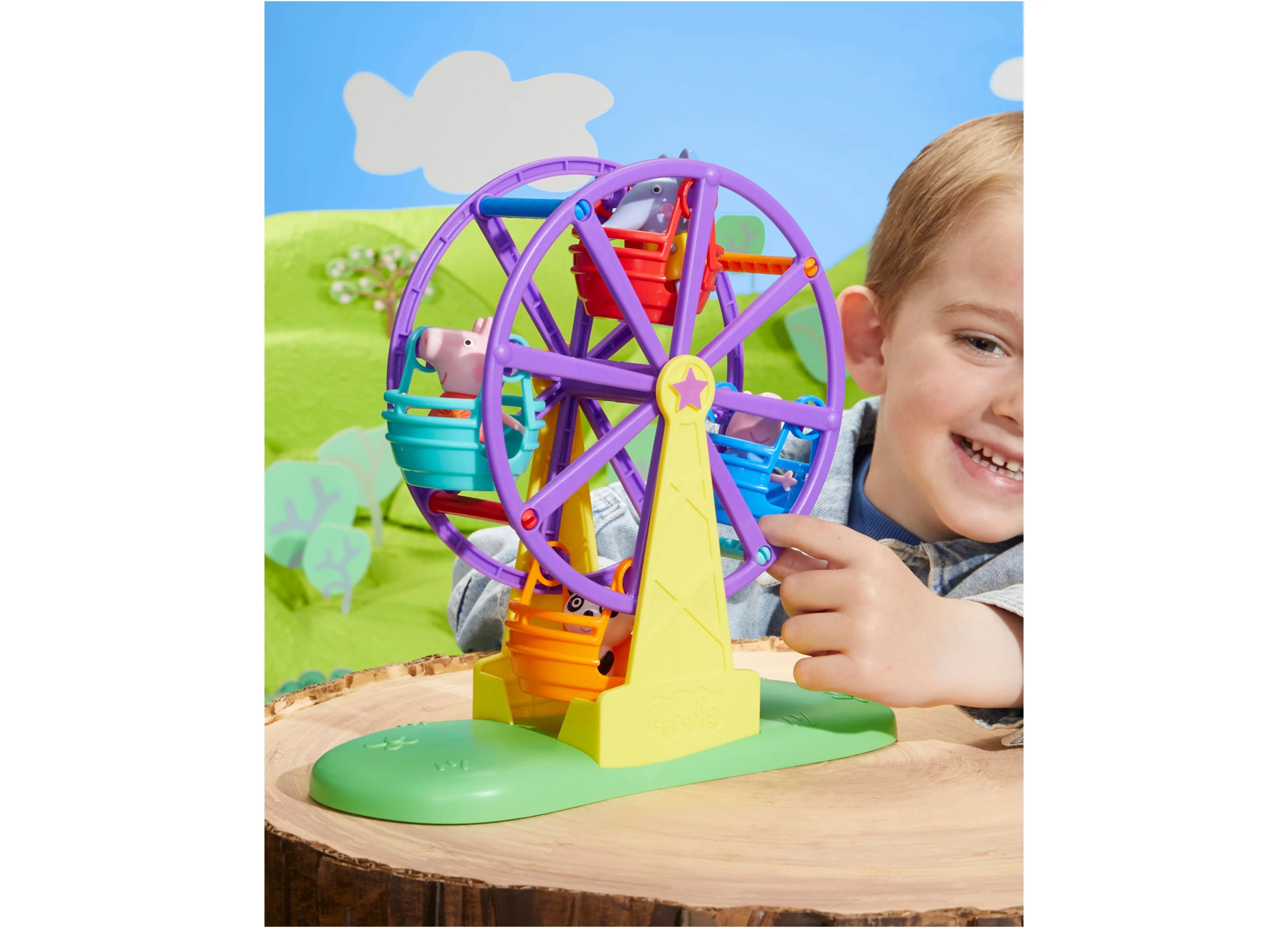 Peppa Pig Peppa's Fun Fair Playset with Spinning Ferris Wheel - Image 7