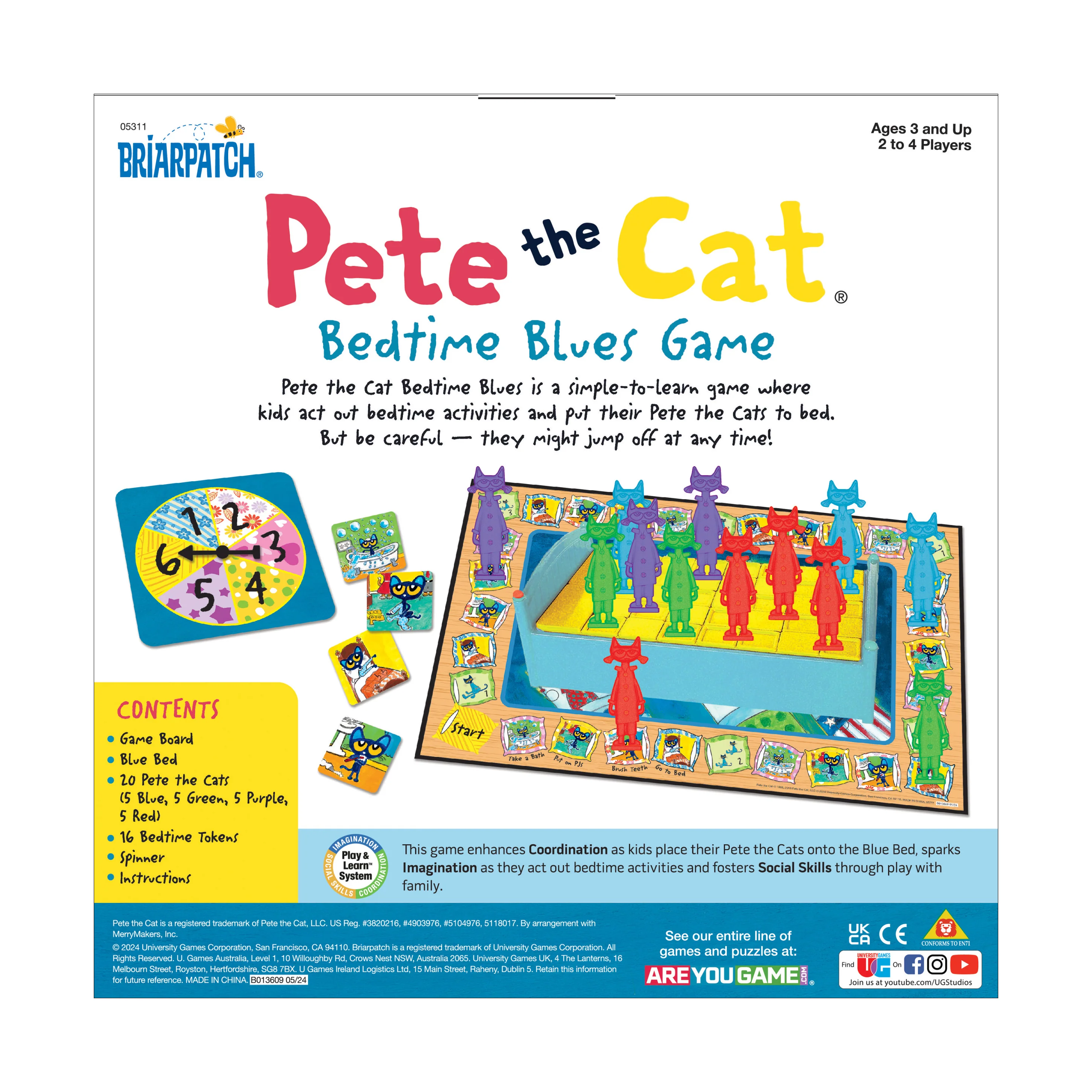 Pete the Cat Bedtime Blues Preschool Coordination Game - Image 3
