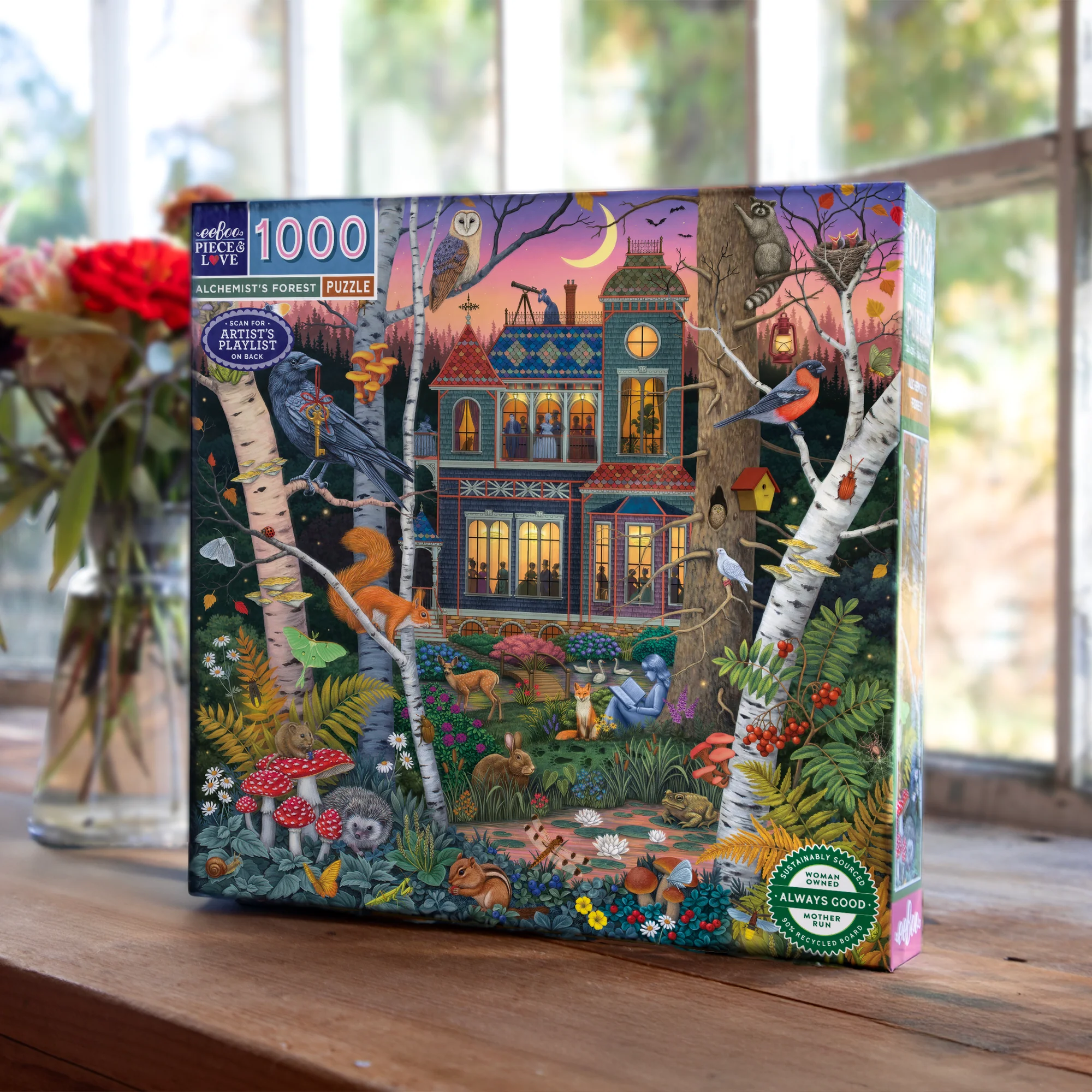 eeBoo Piece & Love Alchemist's Forest 1000-Piece Jigsaw Puzzle - Image 4
