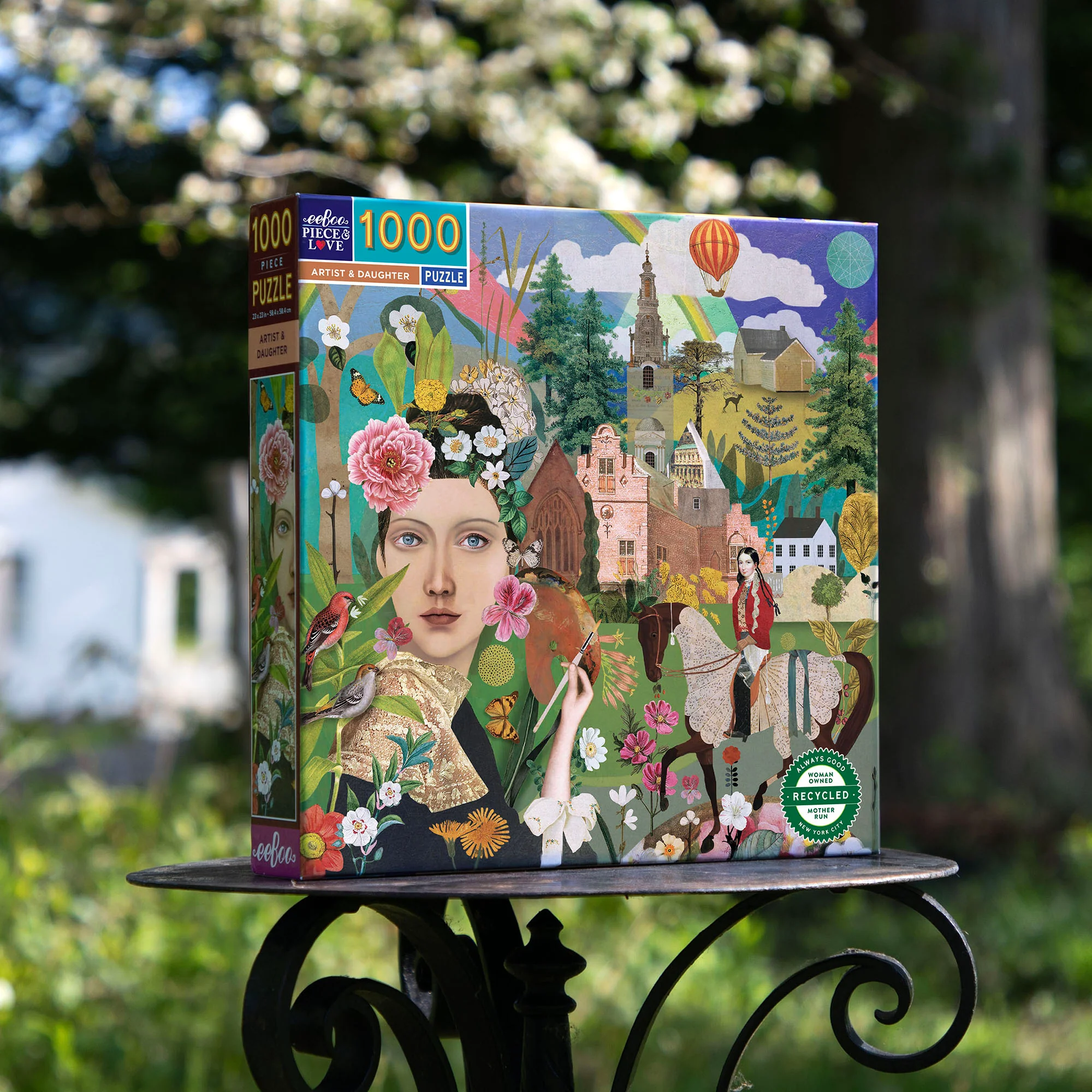 Piece&Love Artist & Daughter Countryside Jigsaw Puzzle - 1000 pc - Image 3