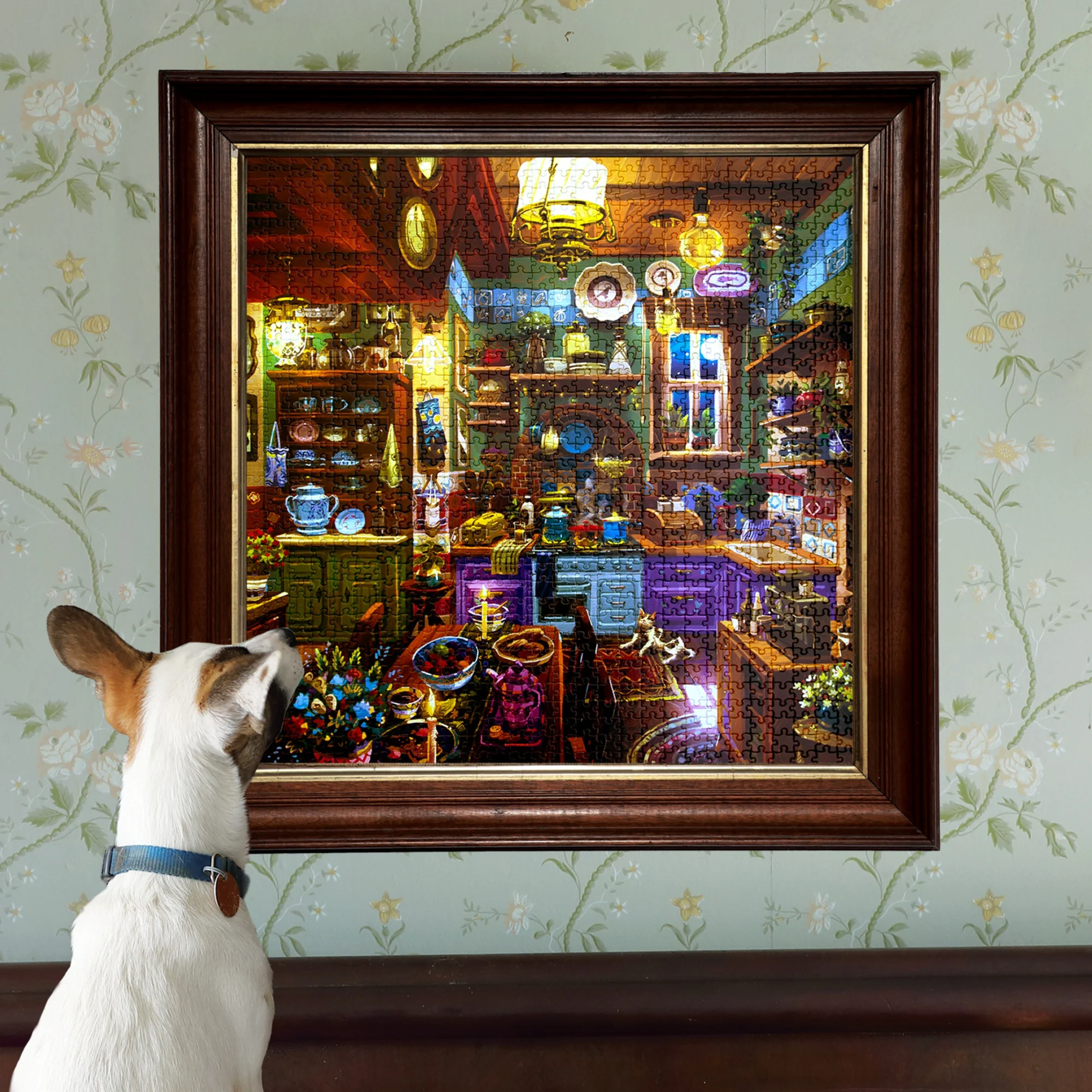 eeBoo Piece & Love Midnight Kitchen 1000-Piece Square Puzzle - Image 5