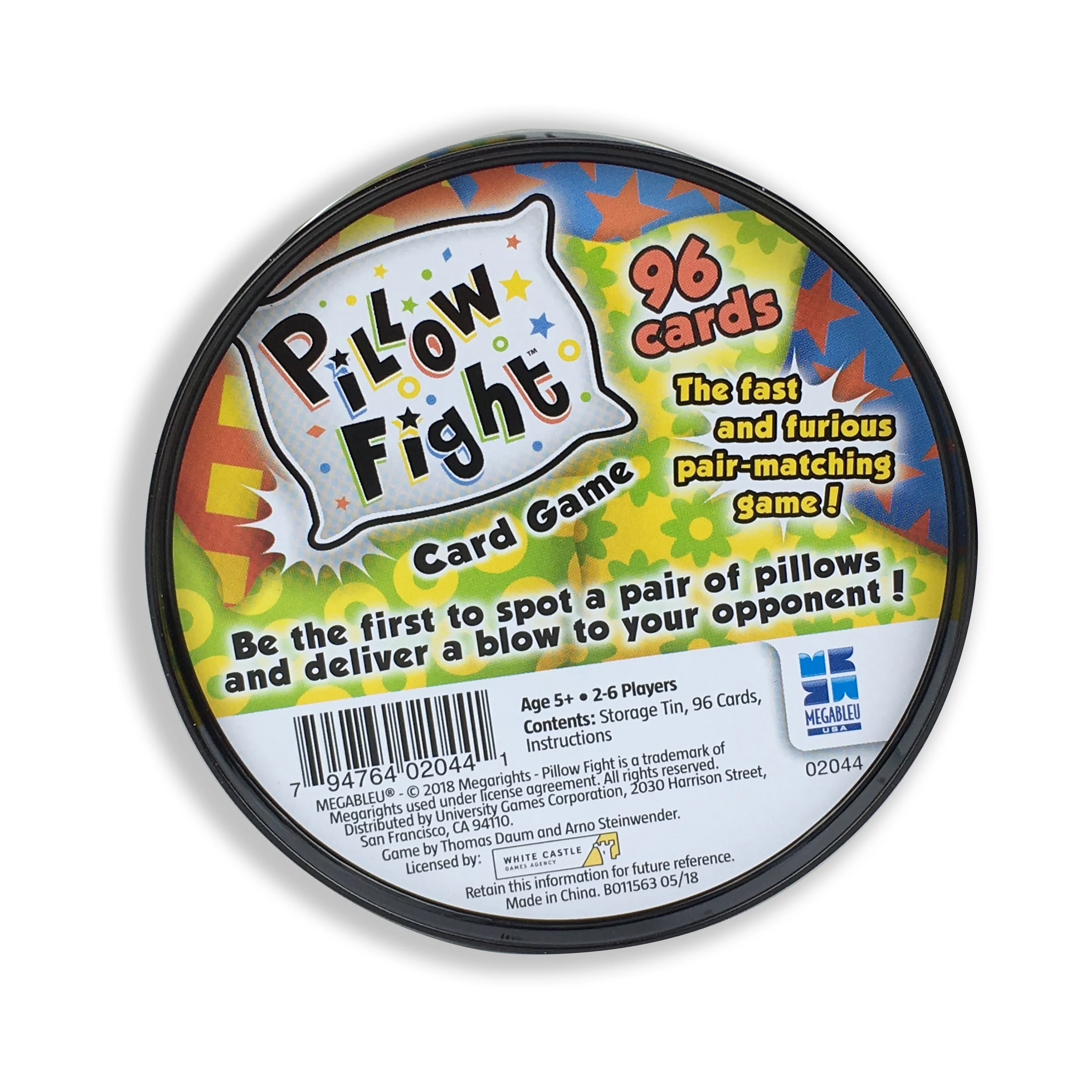 Megableu USA Pillow Fight Card Game - Portable Tin Edition - Image 4