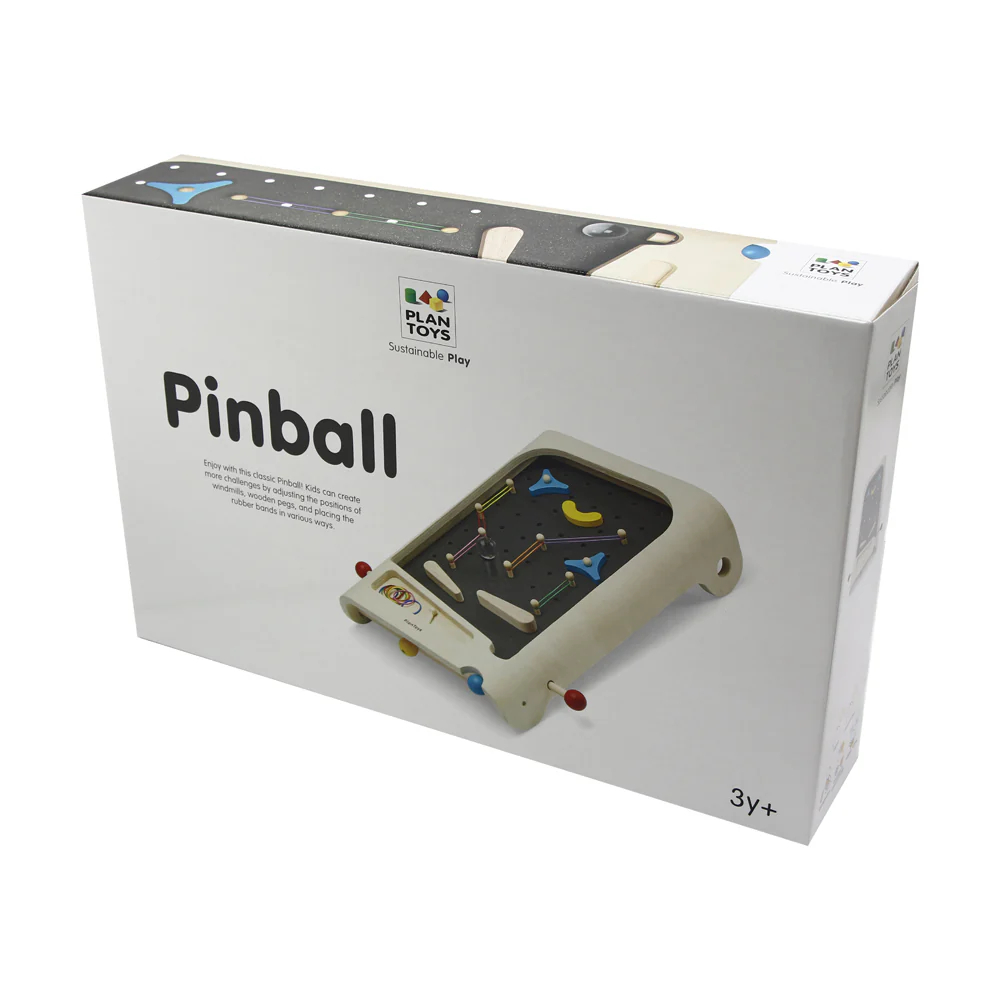 Plan Toys Classic Wooden Pinball Game Board - Image 2