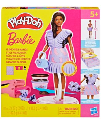 Play-Doh Barbie Fashionista Ruffles Set - Creative Fashion Kit - Image 4