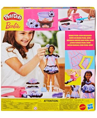 Play-Doh Barbie Fashionista Ruffles Set - Creative Fashion Kit - Image 5