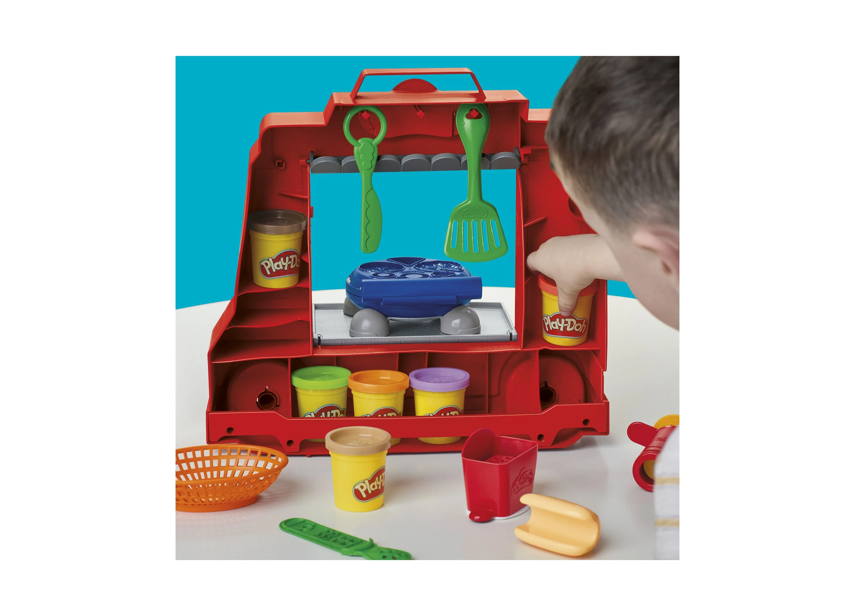 Play-Doh Burger Truck Creations Playset - Culinary Art Fun - Image 10