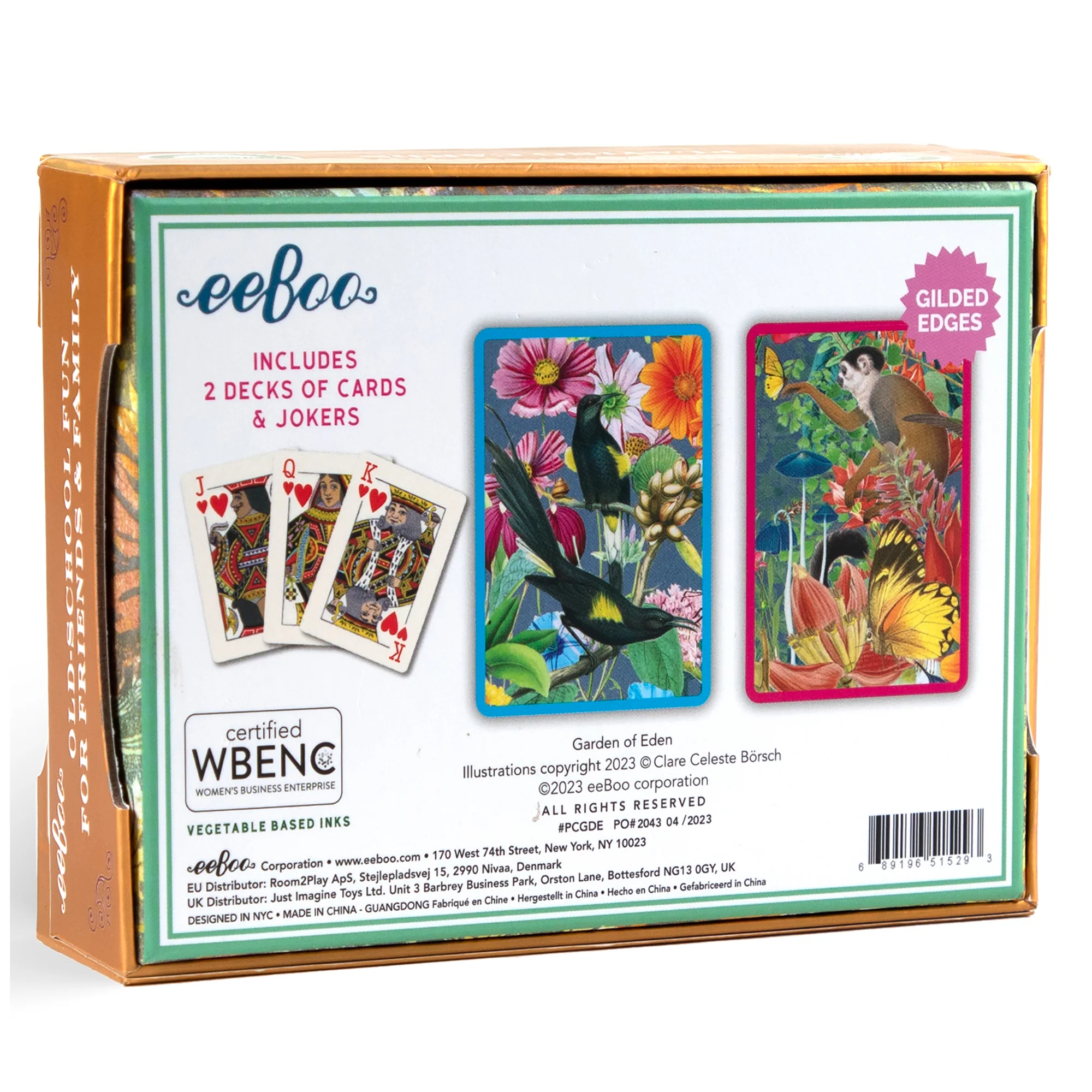 Garden of Eden Deluxe Playing Card Decks with Gilded Edges - Image 2