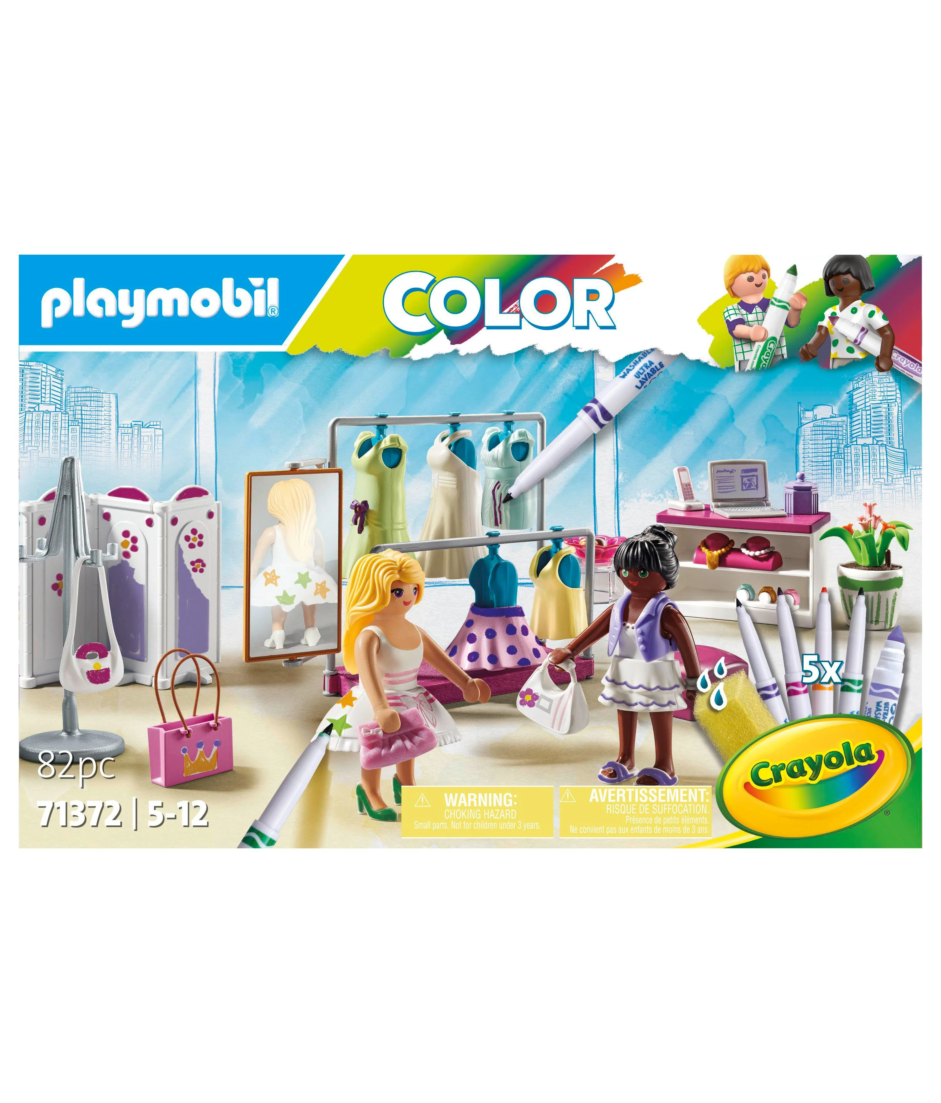 PLAYMOBIL Crayola Color & Style Fashion Boutique Playset - Image 3