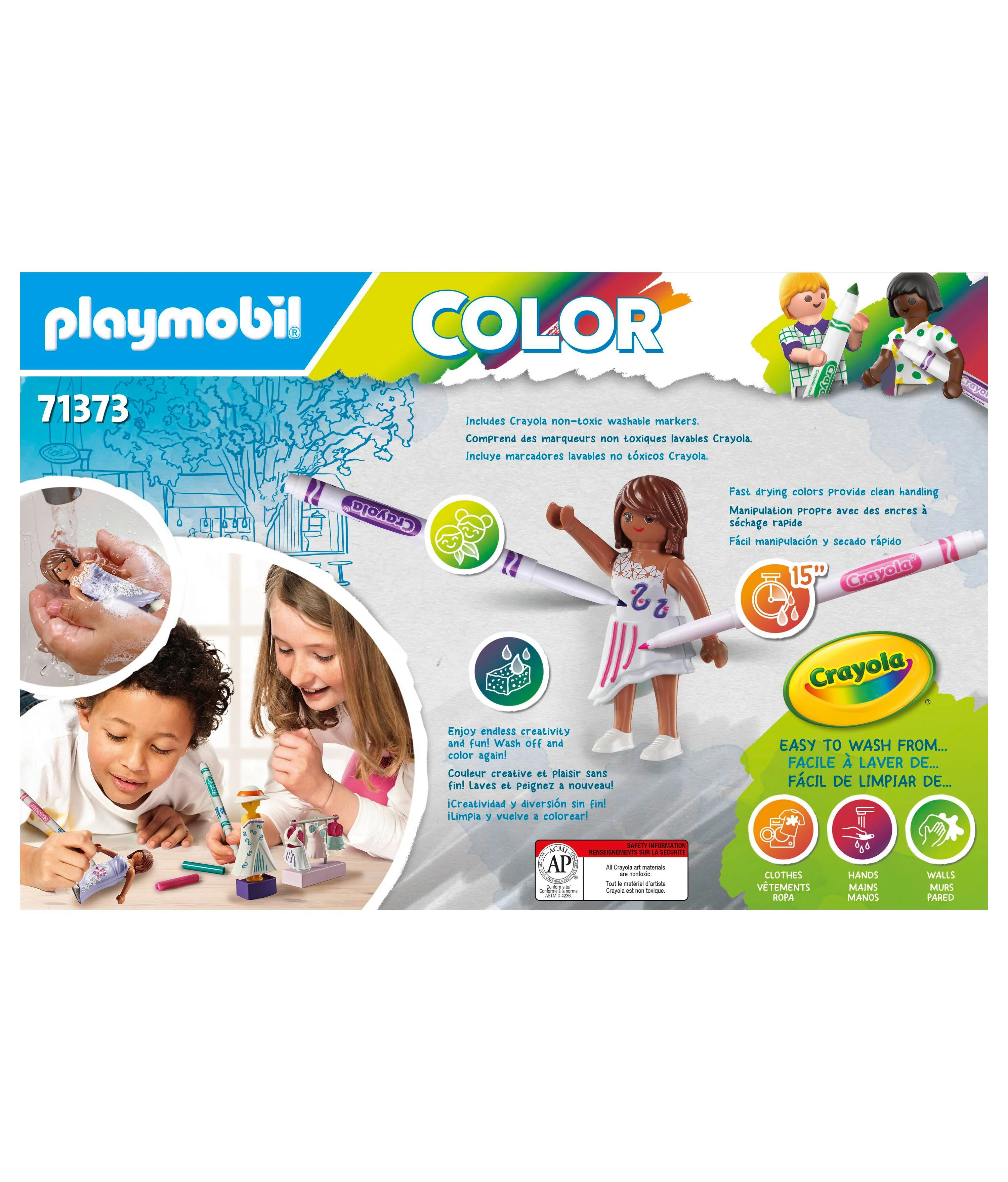 PLAYMOBIL Color with Crayola Fashion Designer Set - Creative Play Kit - Image 2