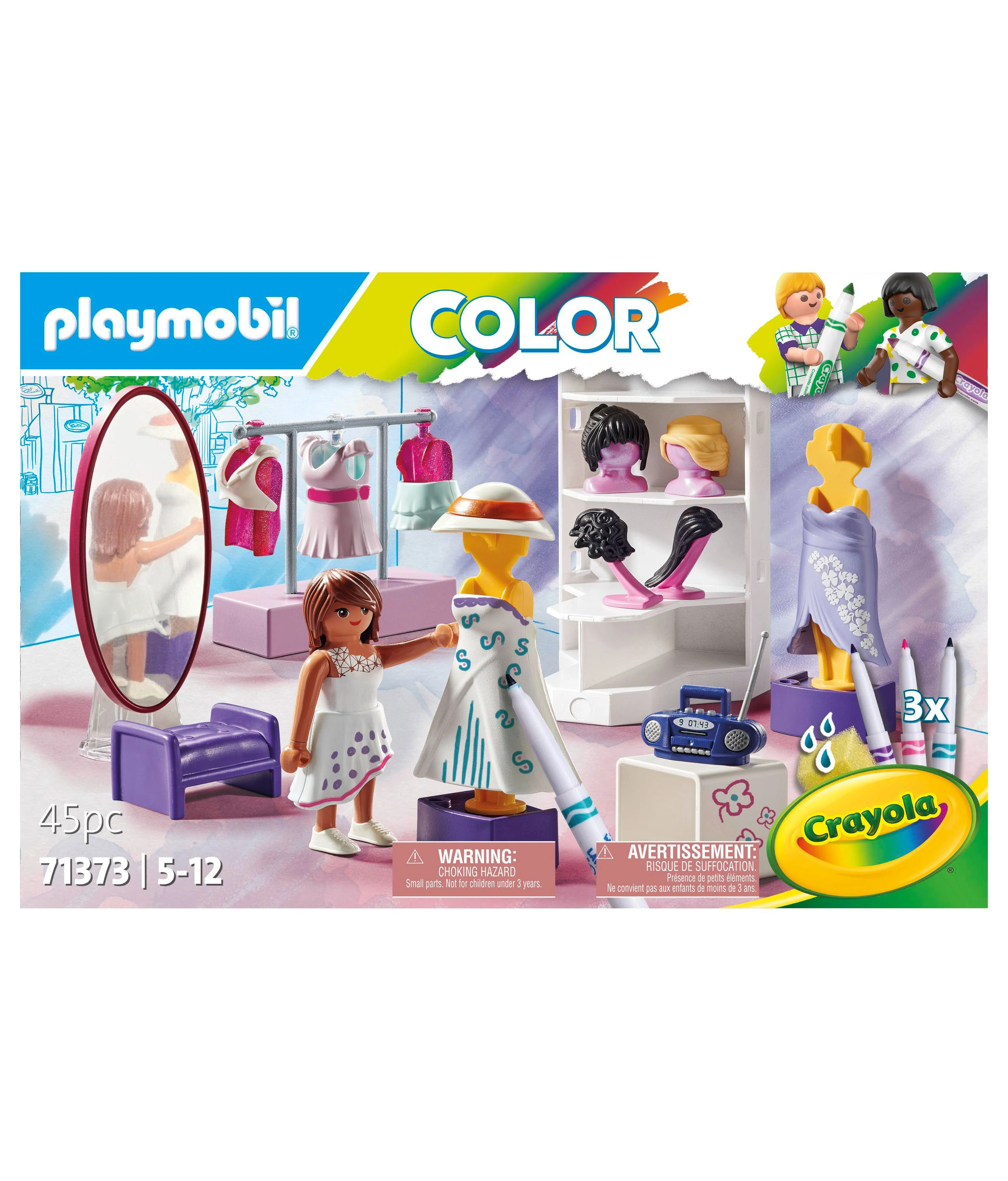 PLAYMOBIL Color with Crayola Fashion Designer Set - Creative Play Kit - Image 6