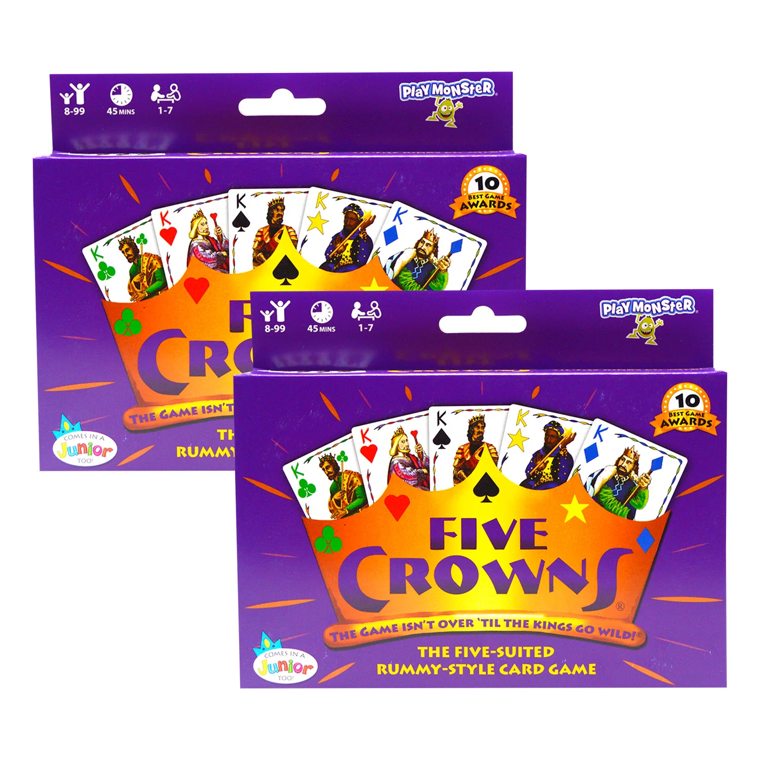 PlayMonster Five Crowns Card Game, Double Pack - Image 3