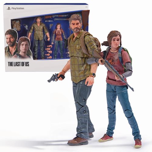 PlayStation The Last of Us 6 Inch Action Figures - Joel & Ellie Collector's Set