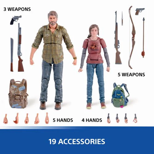 PlayStation The Last of Us 6 Inch Action Figures - Joel & Ellie Collector's Set - Image 2