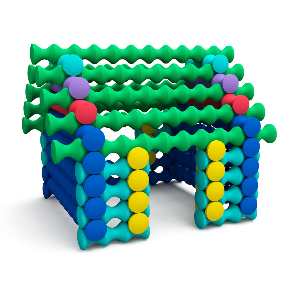 Popular Playthings Playstix Starter Set - 80 Piece Construction Toy - Image 2