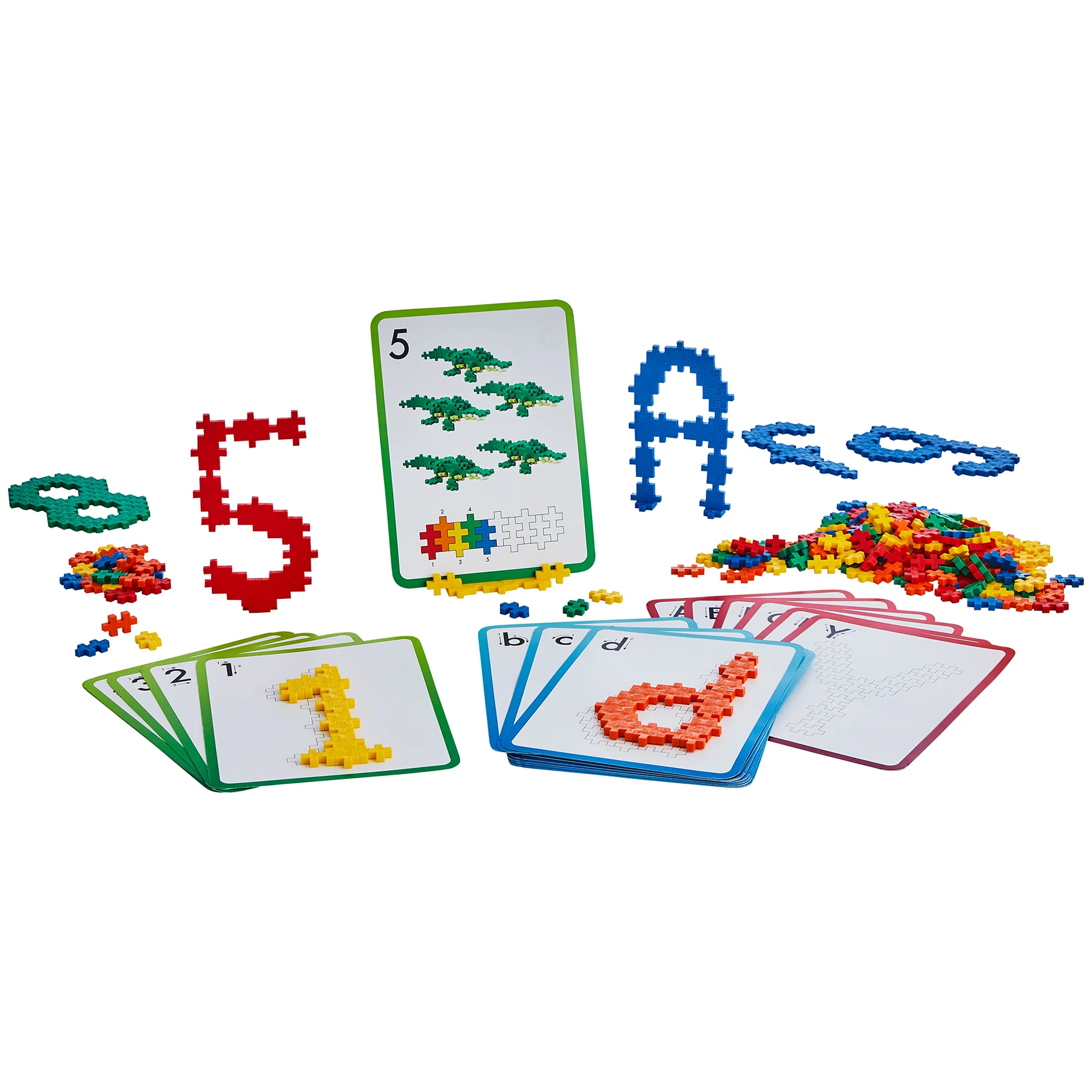 Plus-Plus Learn to Build Set - ABCs & 123s Educational Building Blocks - Image 2