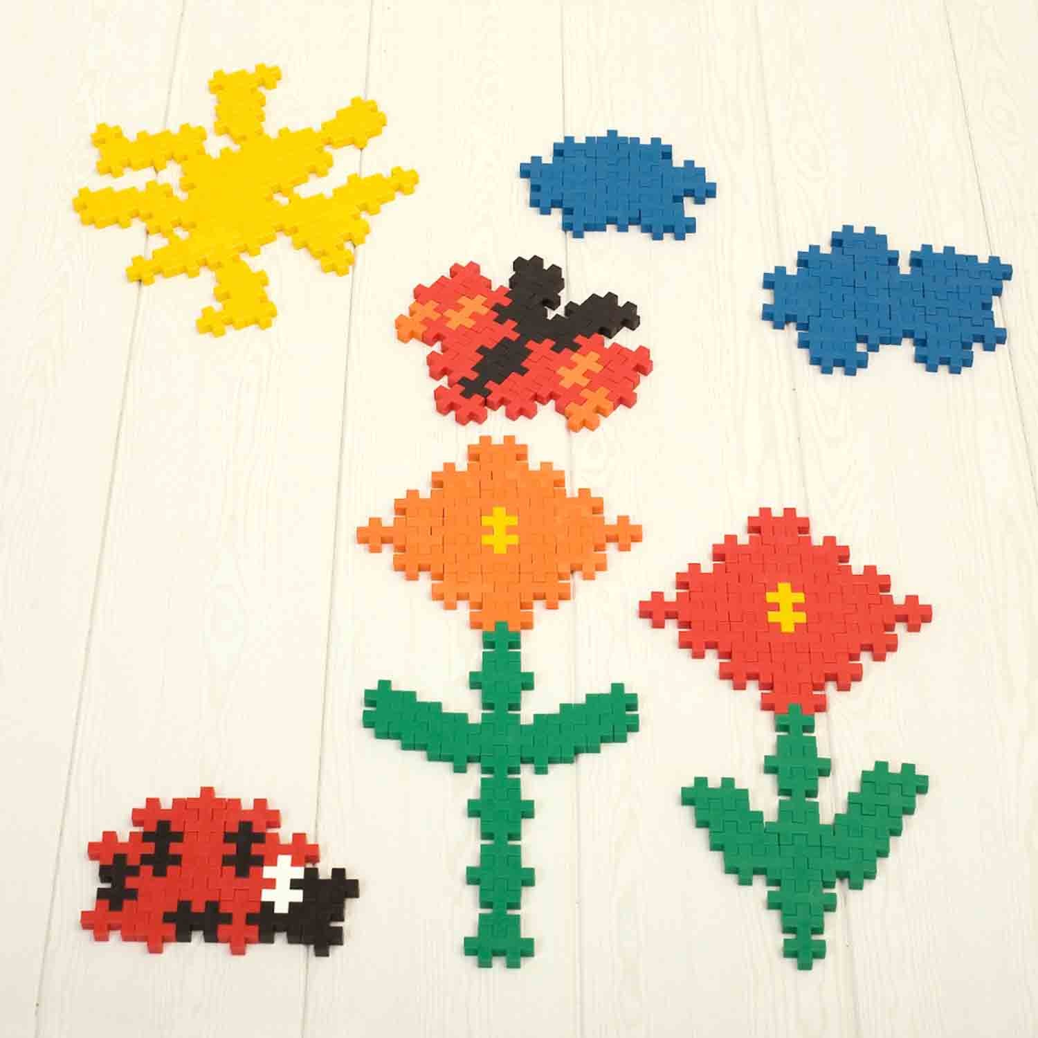 Plus-Plus School Set - 3600 Pieces in Basic, Neon, & Pastel Colors - Image 4