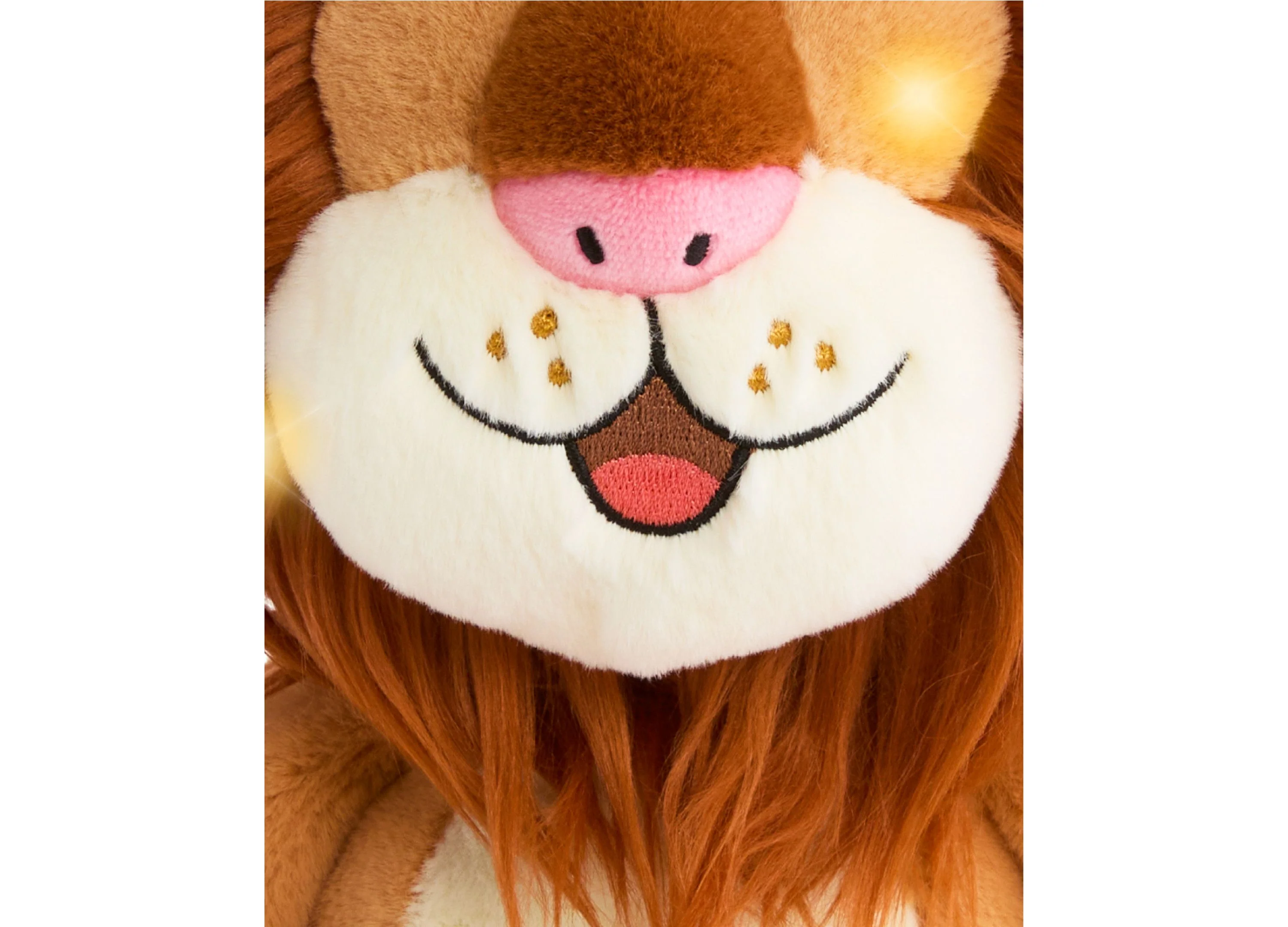 Luminous Leo 10 inch Interactive Lion Plush Toy - Light Brown - Image 2