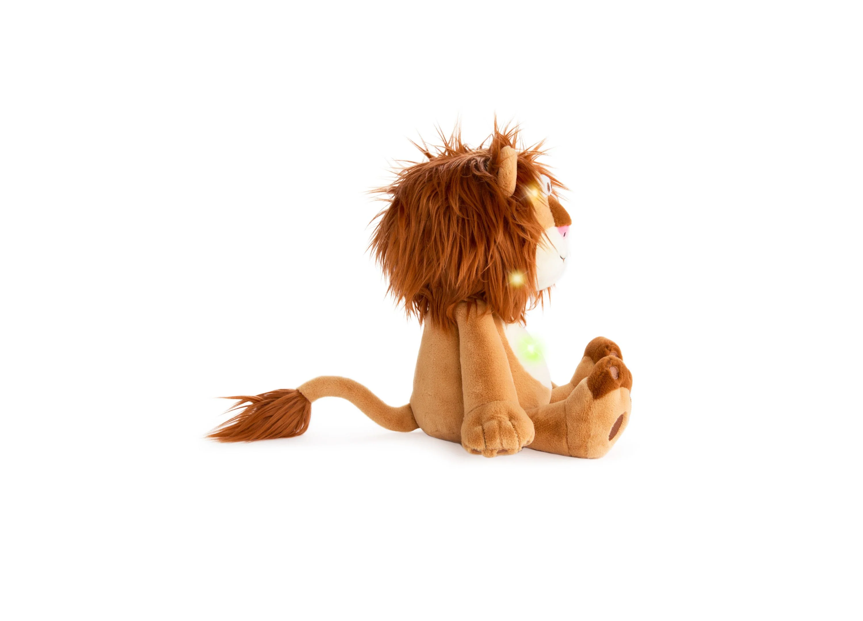 Luminous Leo 10 inch Interactive Lion Plush Toy - Light Brown - Image 3