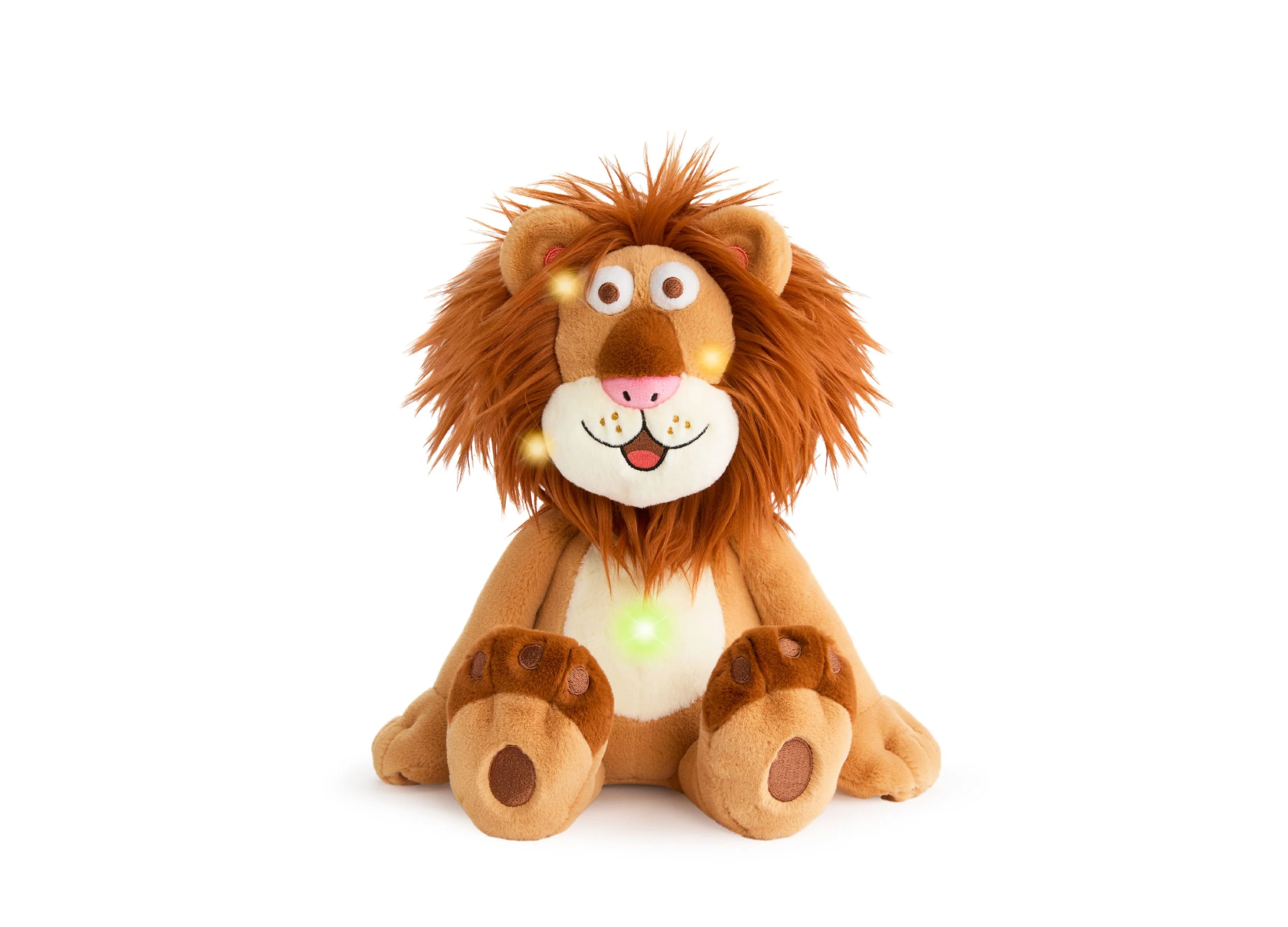 Luminous Leo 10 inch Interactive Lion Plush Toy - Light Brown - Image 5