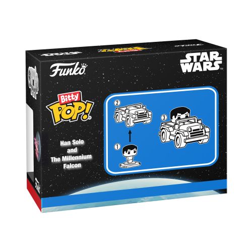 Funko Bitty POP! Rides Han Solo Millennium Falcon Collectible Vinyl Figure - Image 2
