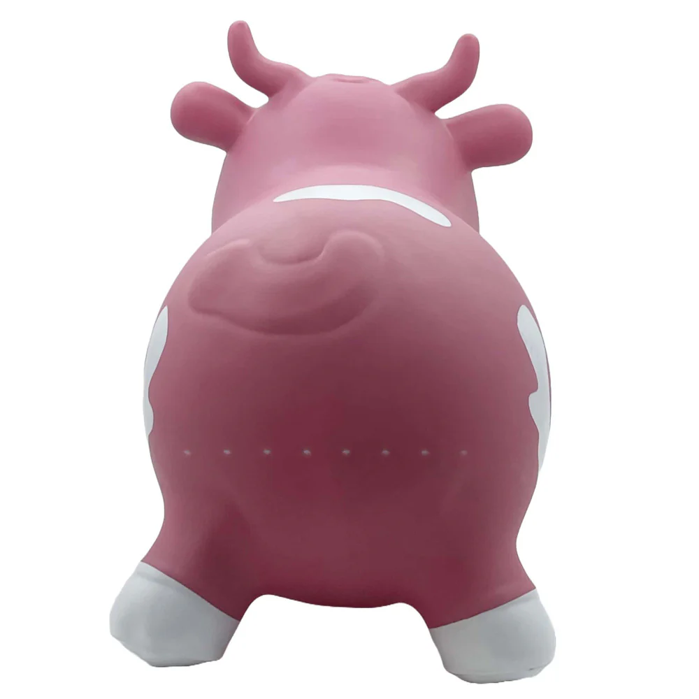 Pop It Up Kidzzfarm Bouncing Cow - Pink, Inflatable Hopper for Toddlers - Image 4