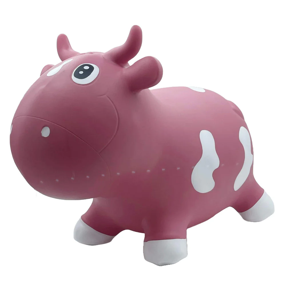 Pop It Up Kidzzfarm Bouncing Cow - Pink, Inflatable Hopper for Toddlers - Image 6