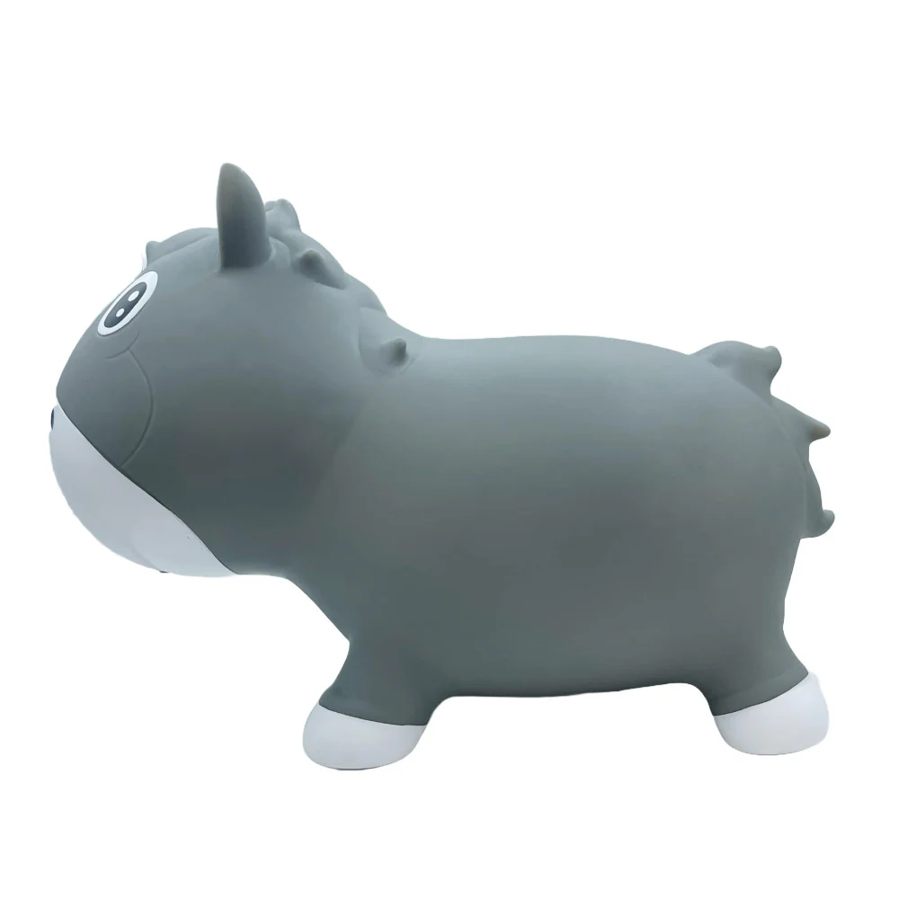 Pop It Up: Kidzzfarm Bouncy Horse Junior - Grey - Inflatable Animal Hopper - Image 3