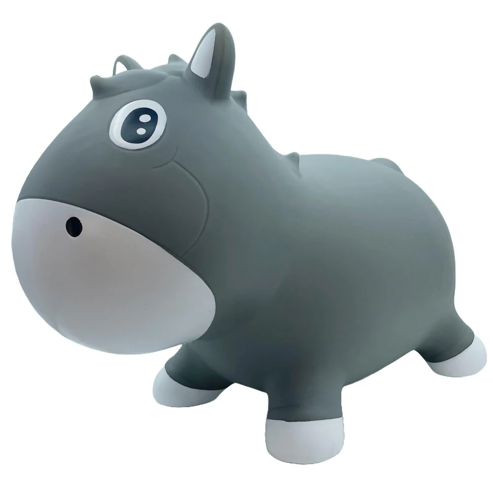 Pop It Up: Kidzzfarm Bouncy Horse Junior - Grey - Inflatable Animal Hopper - Image 6