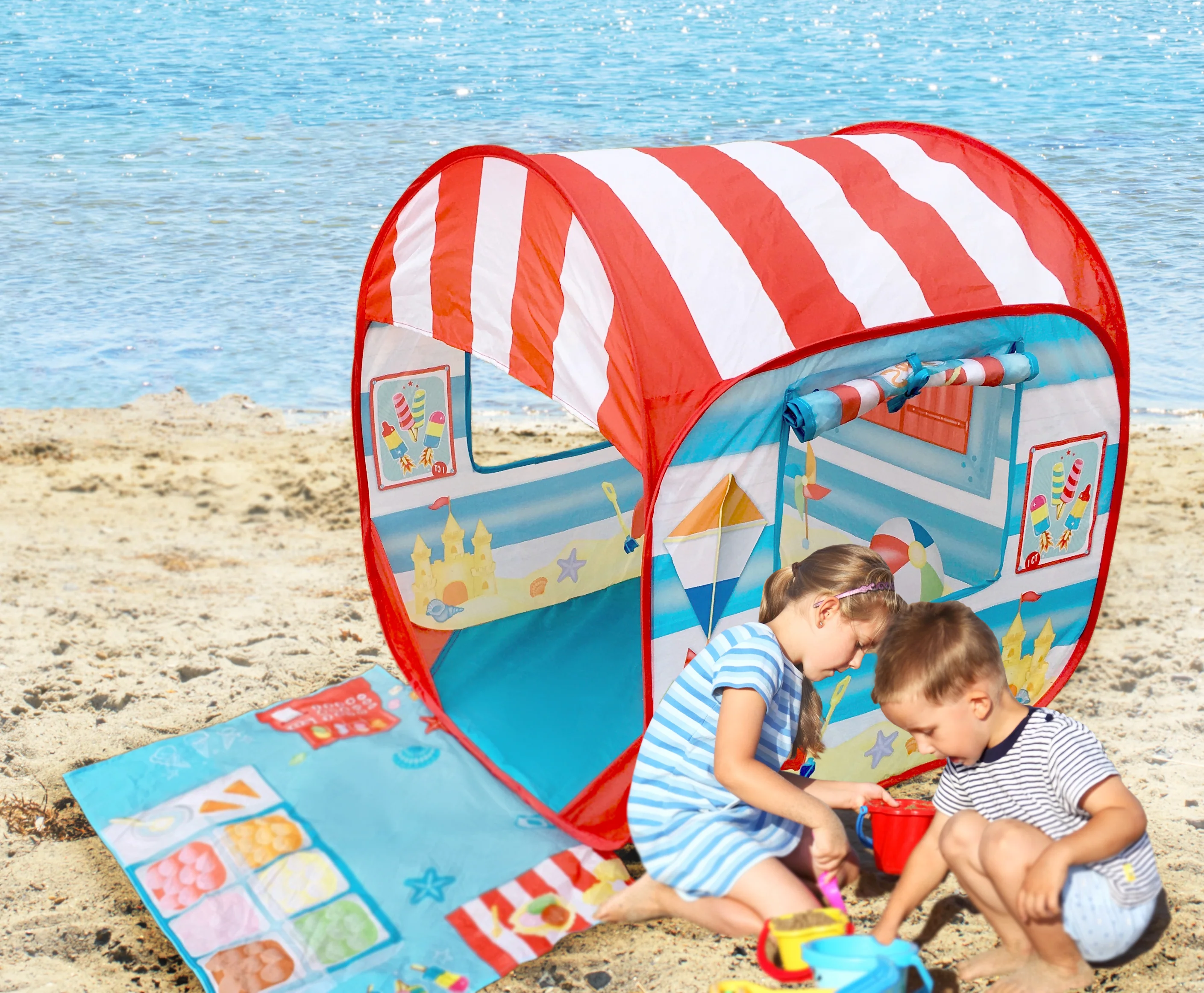 Pop it Up Toy Play Tent | Magical UPF 50+ Beach Haven for Kiddos - Image 4