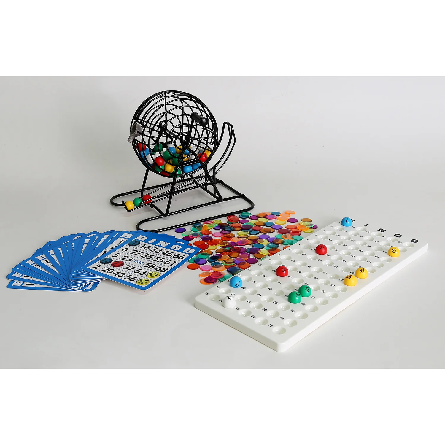 Popular Playthings Classic Metal Cage Bingo Game Set - Image 2