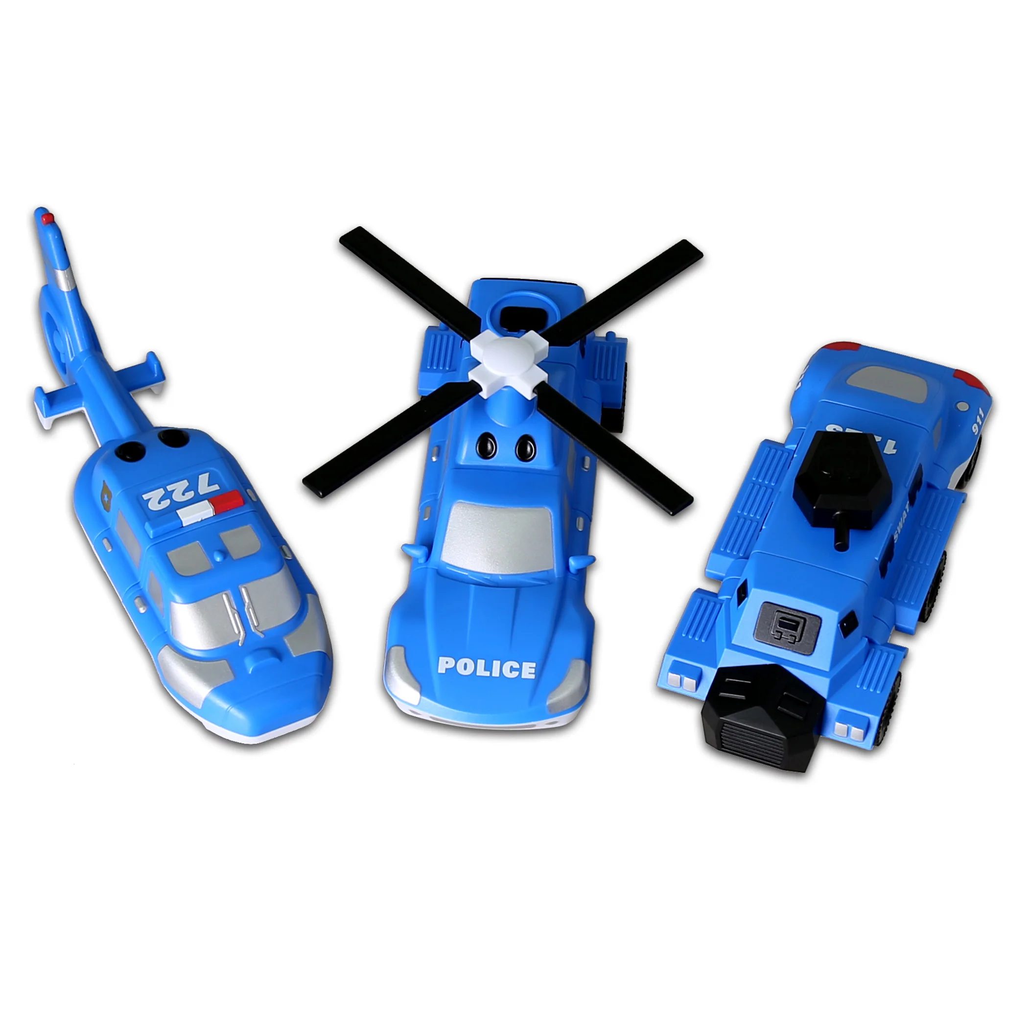Popular Playthings Magnetic Mix or Match Police Vehicles - Image 2