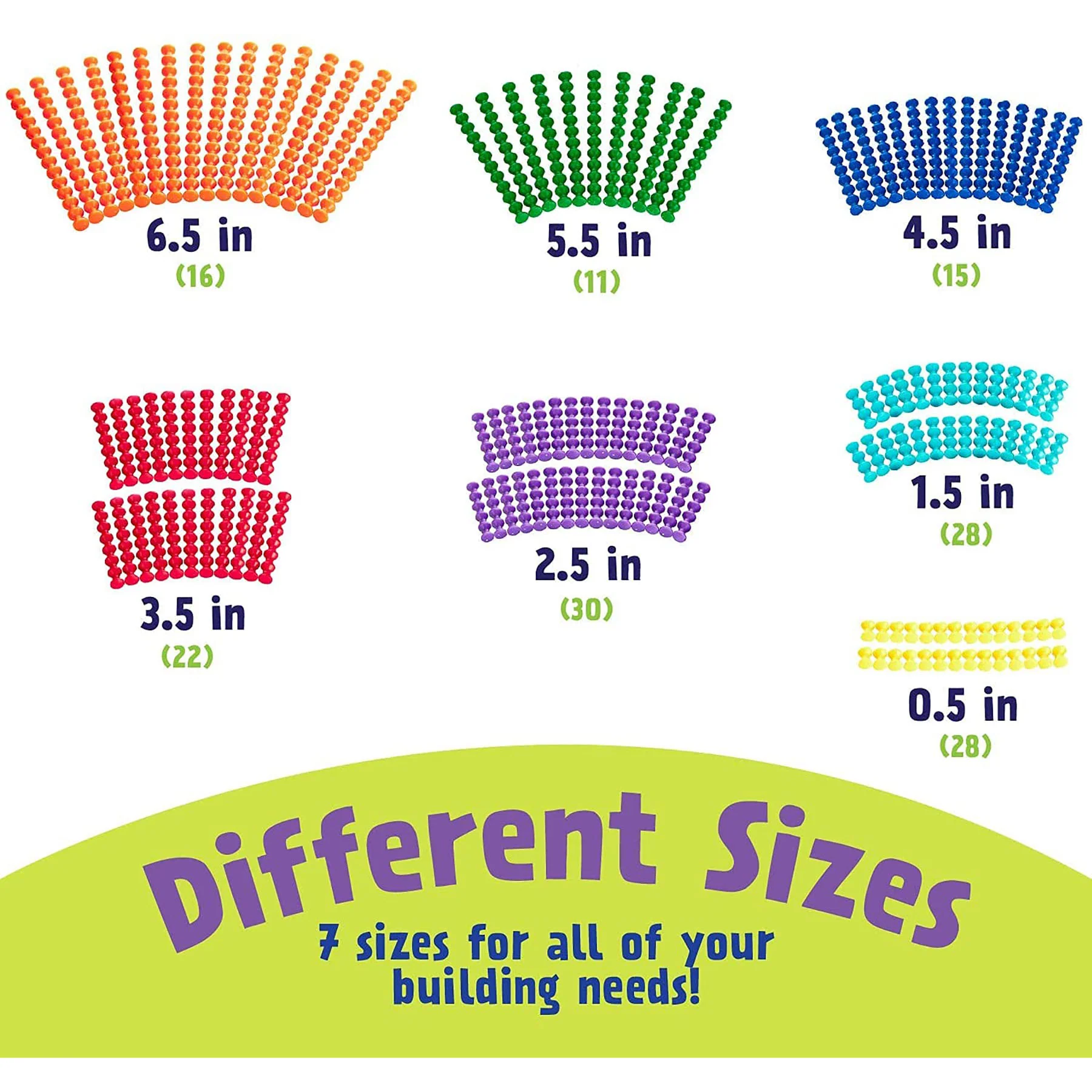 Popular Playthings Playstix 150-Piece Color-Coded Construction Set - Image 3