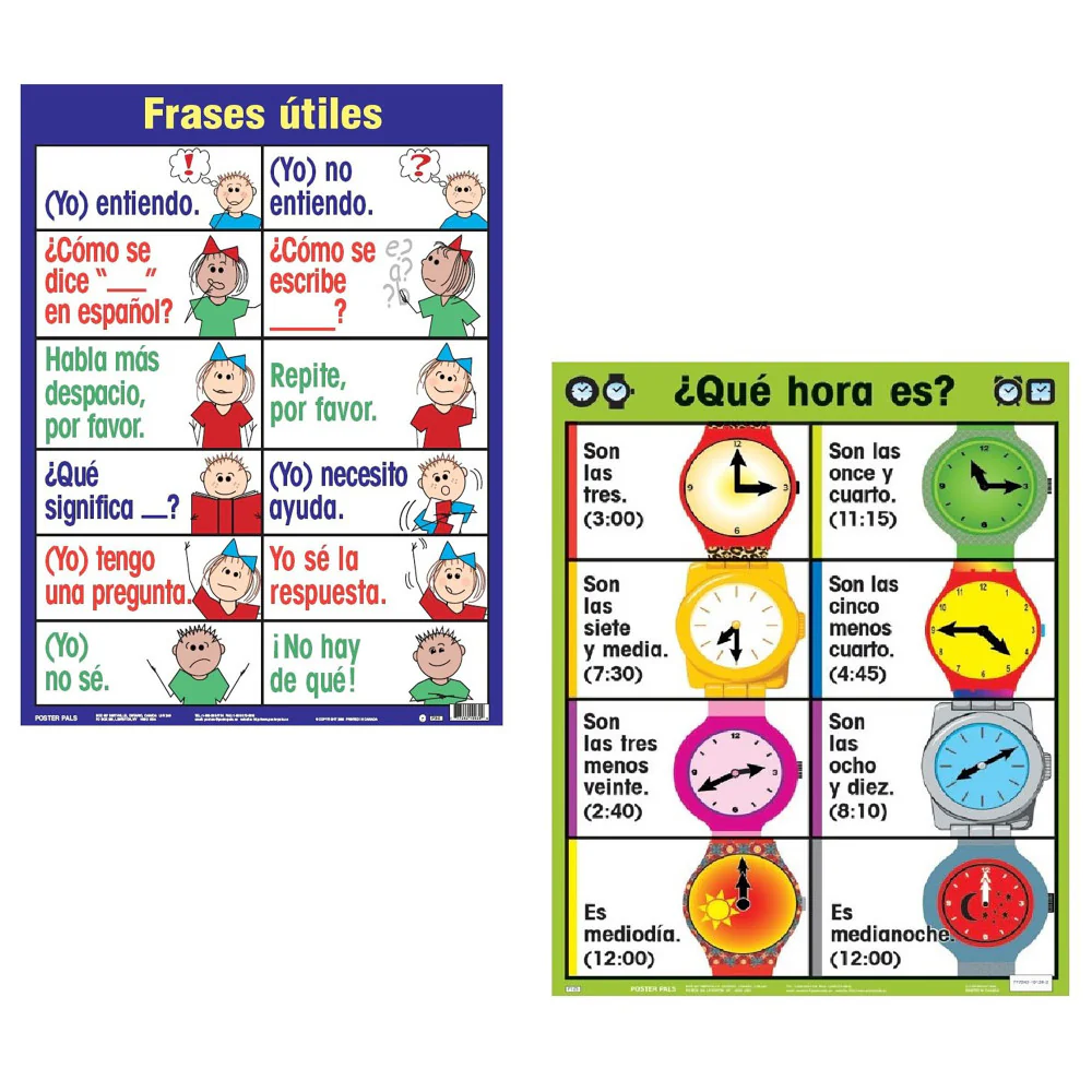 Poster Pals Spanish Language Educational Posters - Vibrant Classroom Set - Image 3