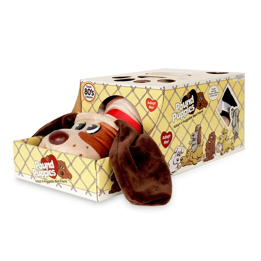 Basic Fun Pound Puppies 17 inch Plush Puppy - Beige with Brown Spots - Image 2