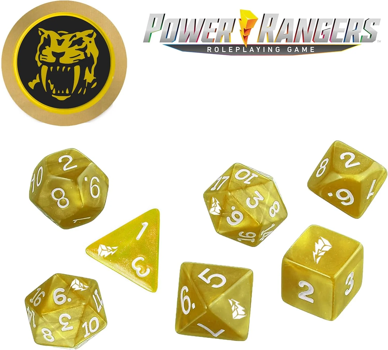 Power Rangers RPG Yellow Dice Set - Ultimate Ranger Roleplay Gear - Image 2