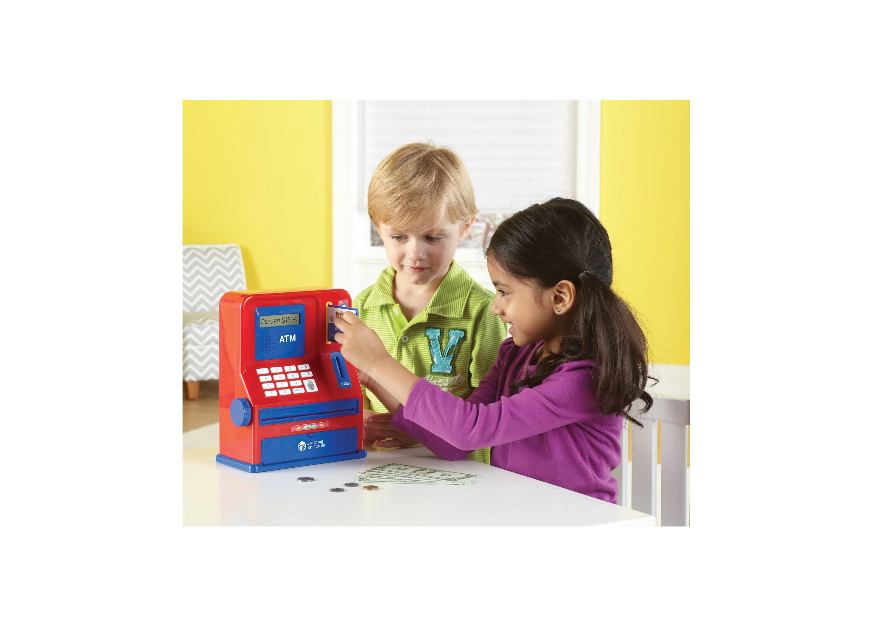 Learning Resources Pretend & Play Teaching ATM Bank - Interactive Educational Toy - Image 2