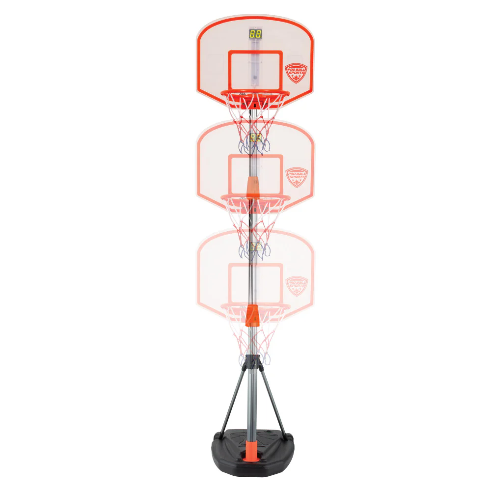 Pro Ball Adjustable Portable Basketball Game with Electronic Scoreboard - Image 3
