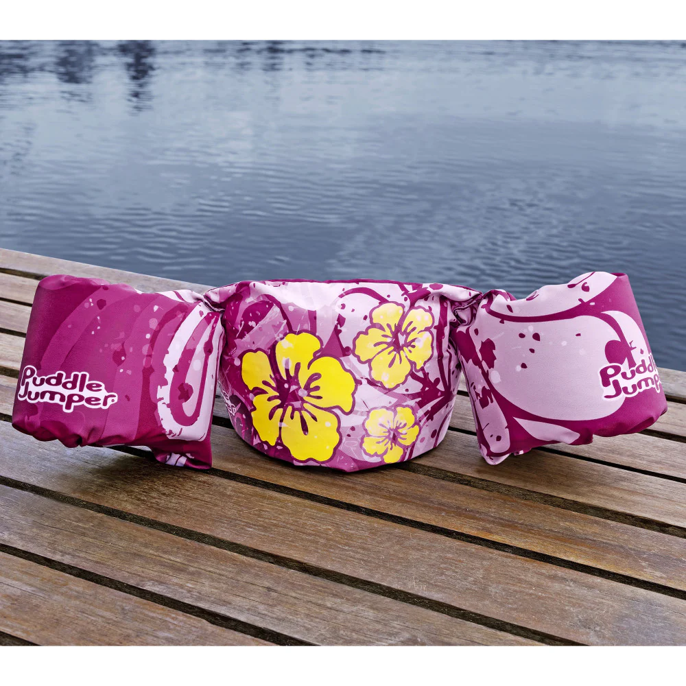 Puddle Jumper Kids Tropical Flowers Deluxe Life Vest - Child 33-55 lbs - Image 2