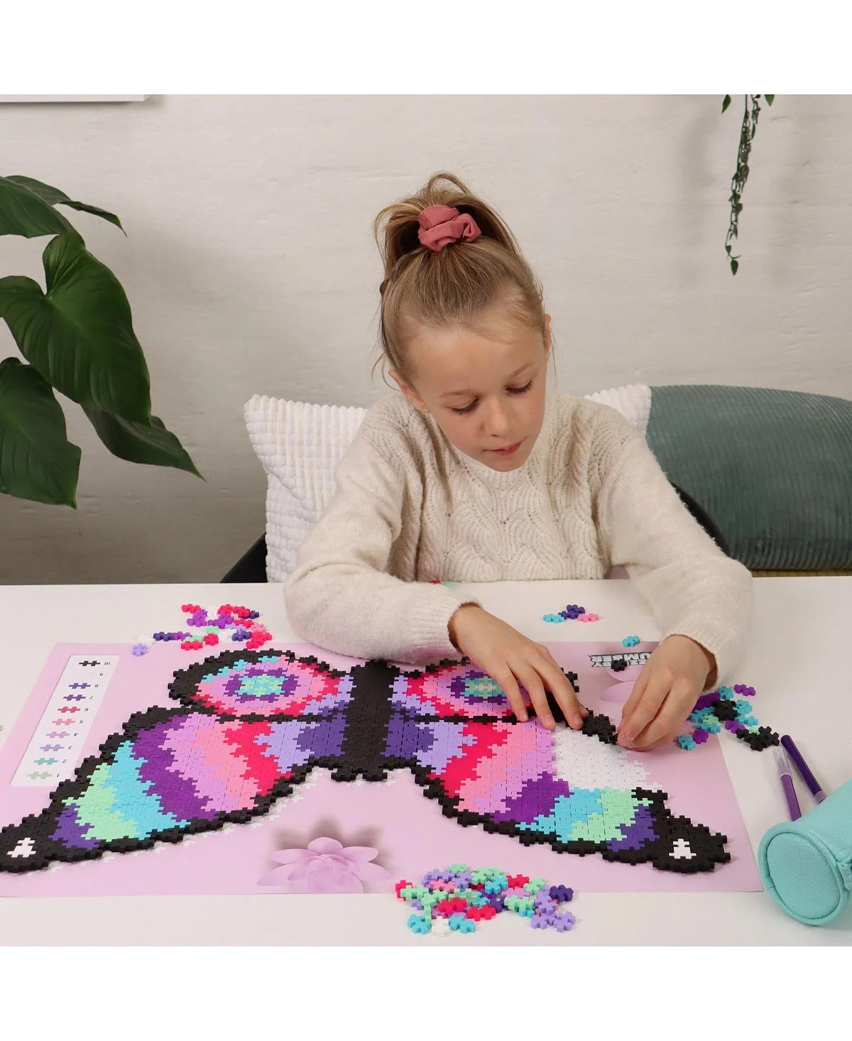 Plus-Plus Puzzle By Number Butterfly Jigsaw - 800 pc - Image 4