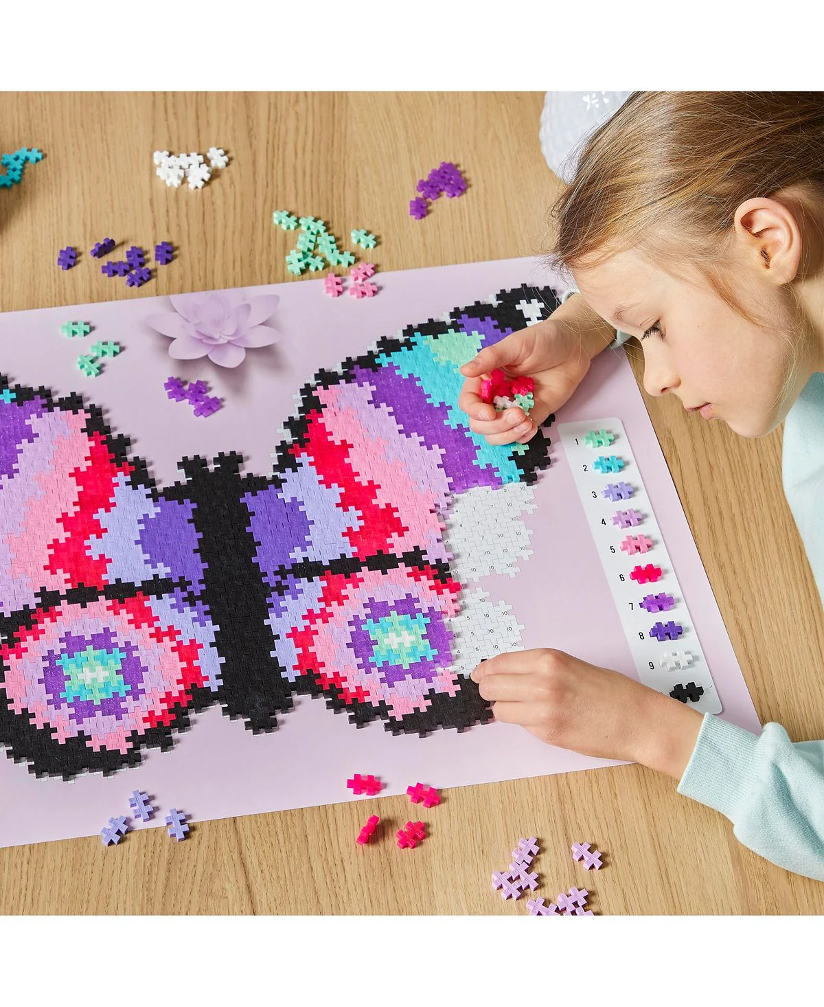 Plus-Plus Puzzle By Number Butterfly Jigsaw - 800 pc - Image 6