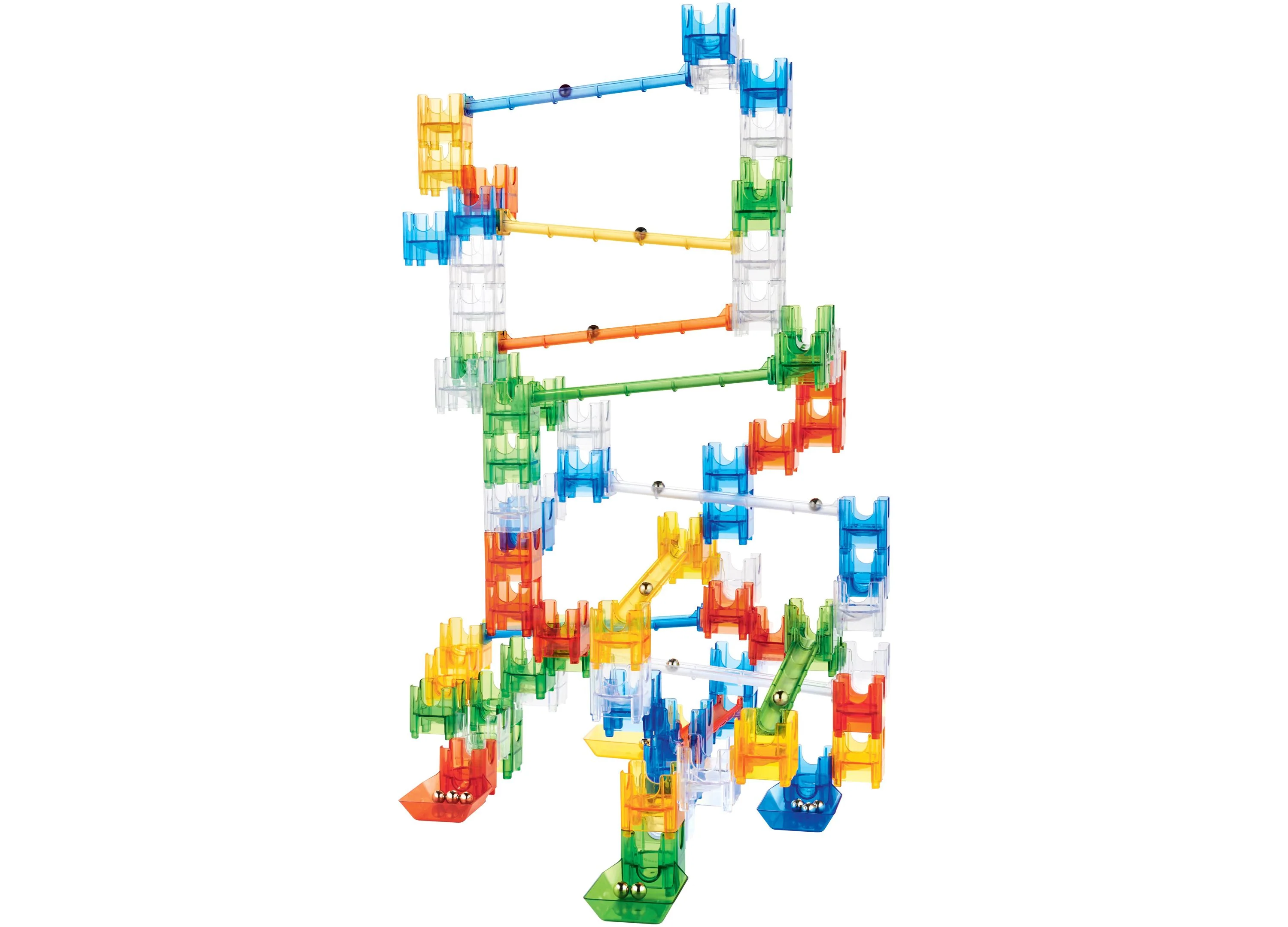 MindWare Q-BA-MAZE 2.0 Rails Builder Set - Interactive Marble Maze Construction Kit - Image 3