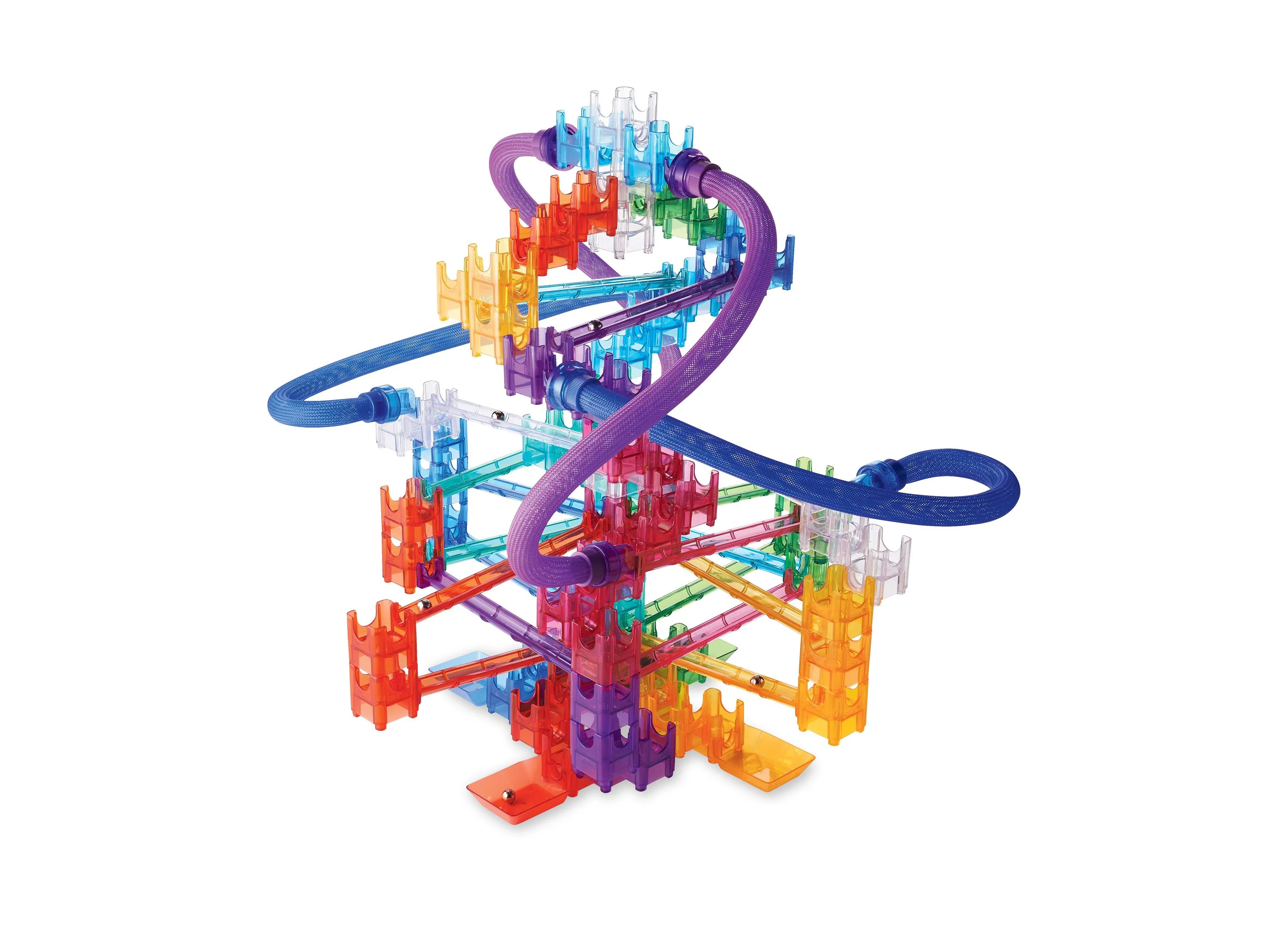 MindWare Q-BA-MAZE 2.0 Rails Extreme Set - Interactive Marble Maze Construction Kit - Image 2