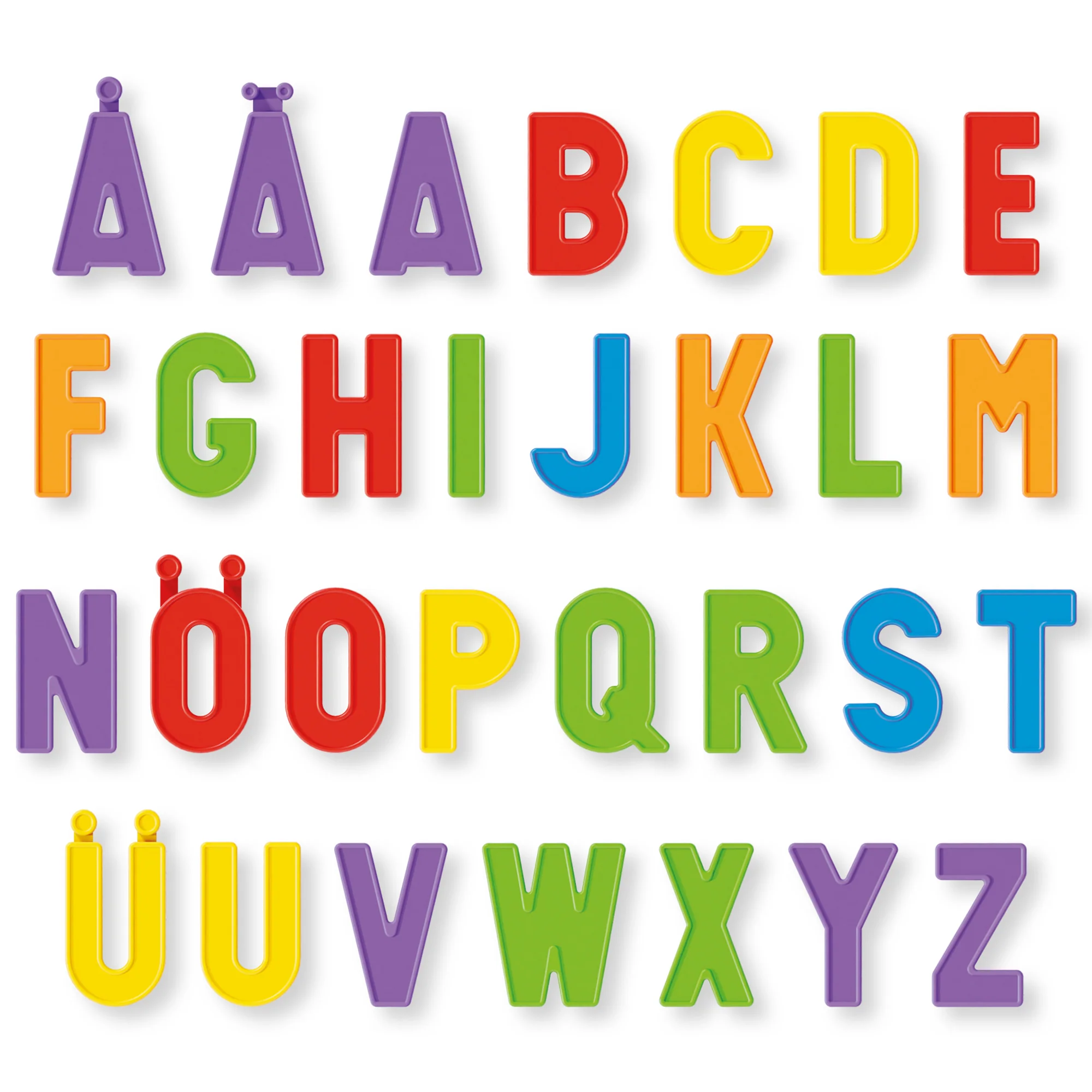 Quercetti Magnetic Discovery Board - Double-Sided Learning Tablet with Letters and Animal Magnets - Image 3