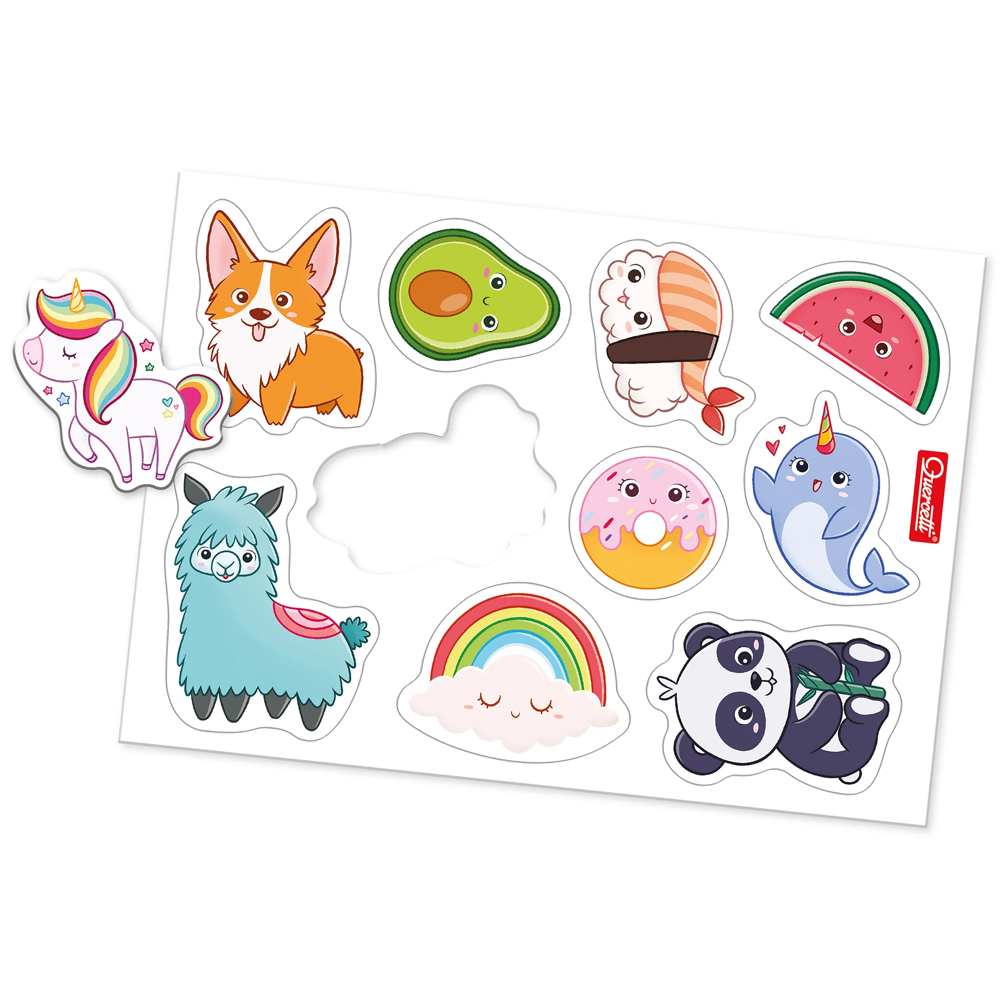Quercetti Magnetic Discovery Board - Double-Sided Learning Tablet with Letters and Animal Magnets - Image 4