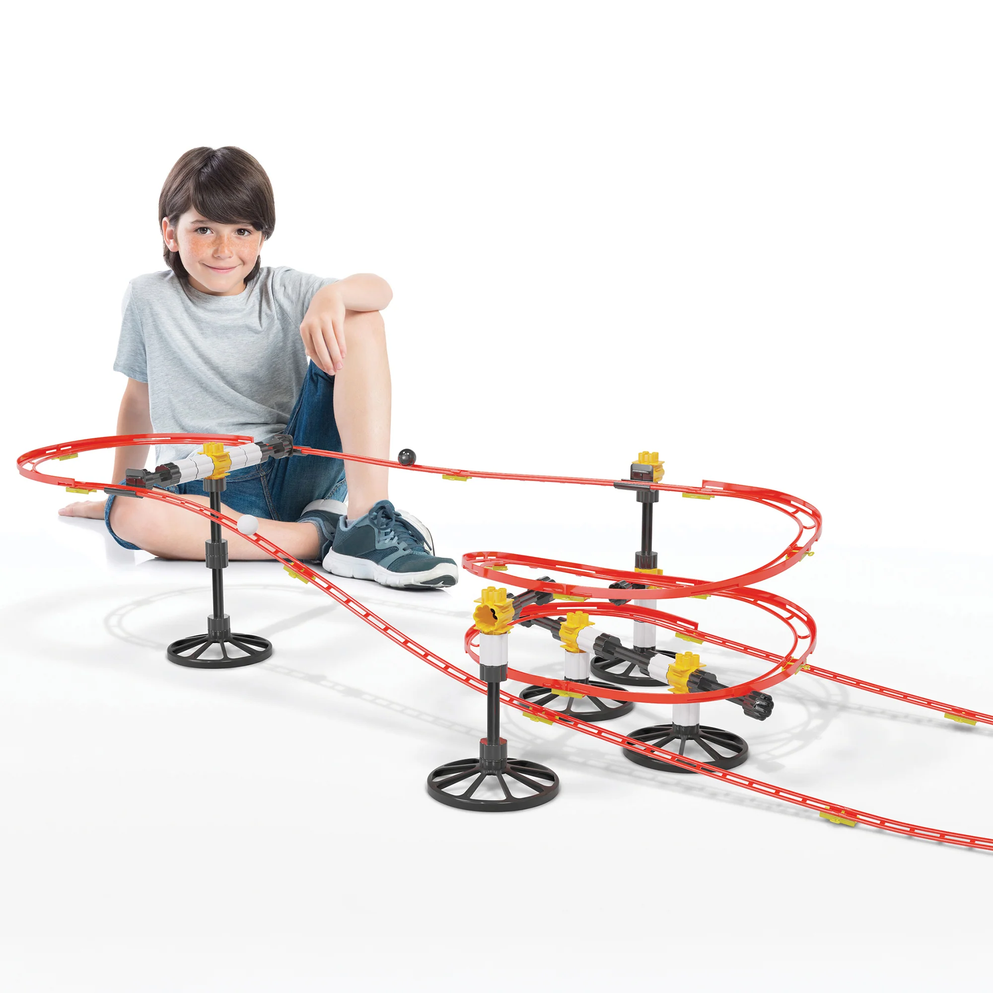 Quercetti Skyrail 150pc Mini Rollercoaster Marble Run, STEM Building Toy - Image 5