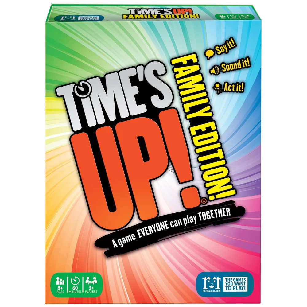 Time's Up! Family Edition - Interactive Word Guessing Card Game, Ages 8+