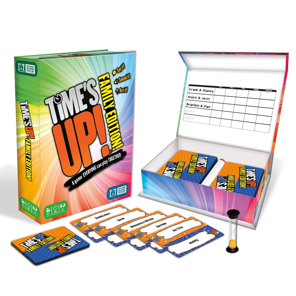 Time's Up! Family Edition - Interactive Word Guessing Card Game, Ages 8+ - Image 2