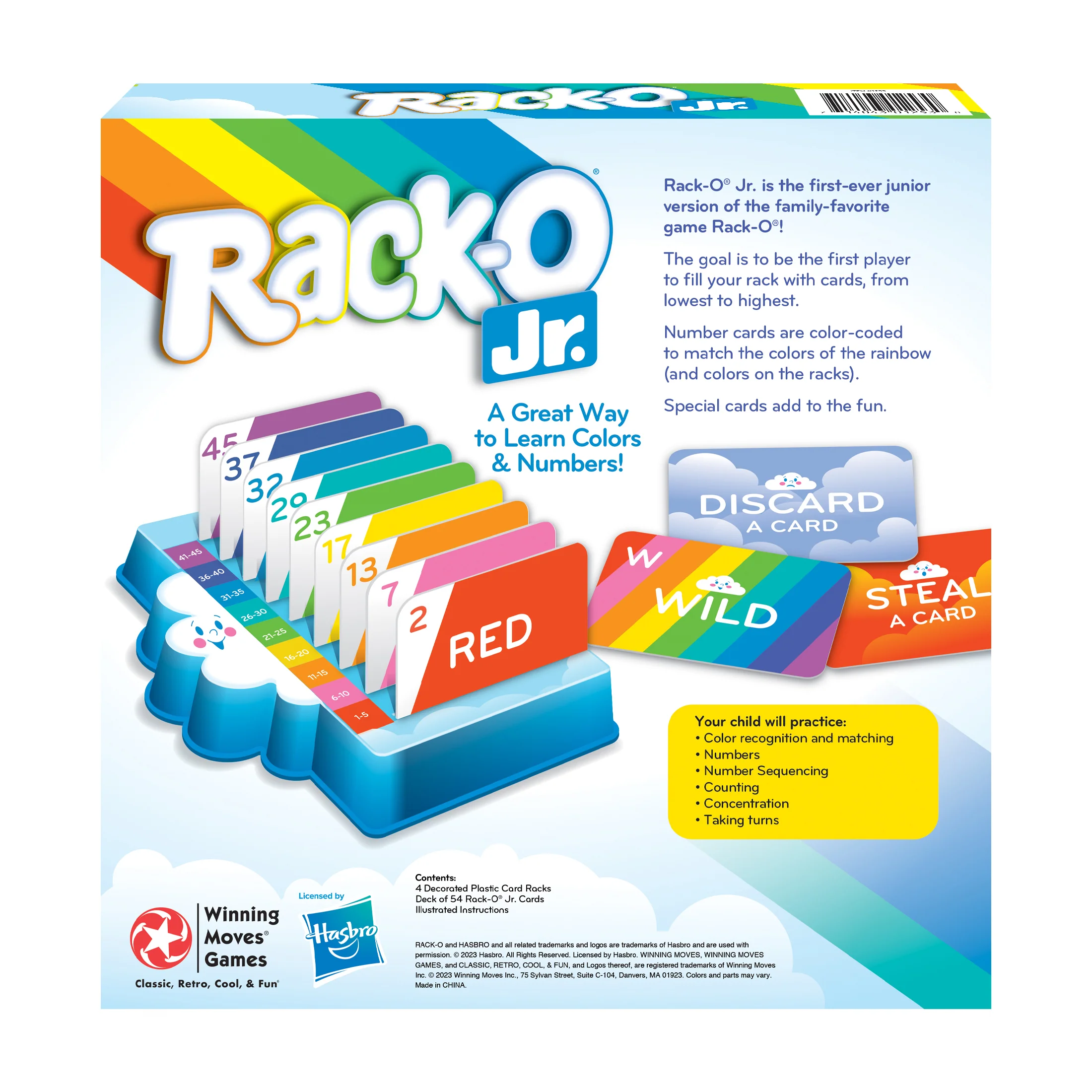 Rack-O Jr. Rainbow Sequence Card Game - Image 3
