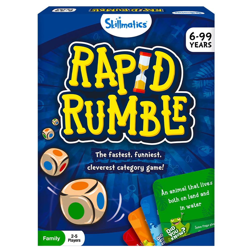 Rapid Rumble Family Category Card Game